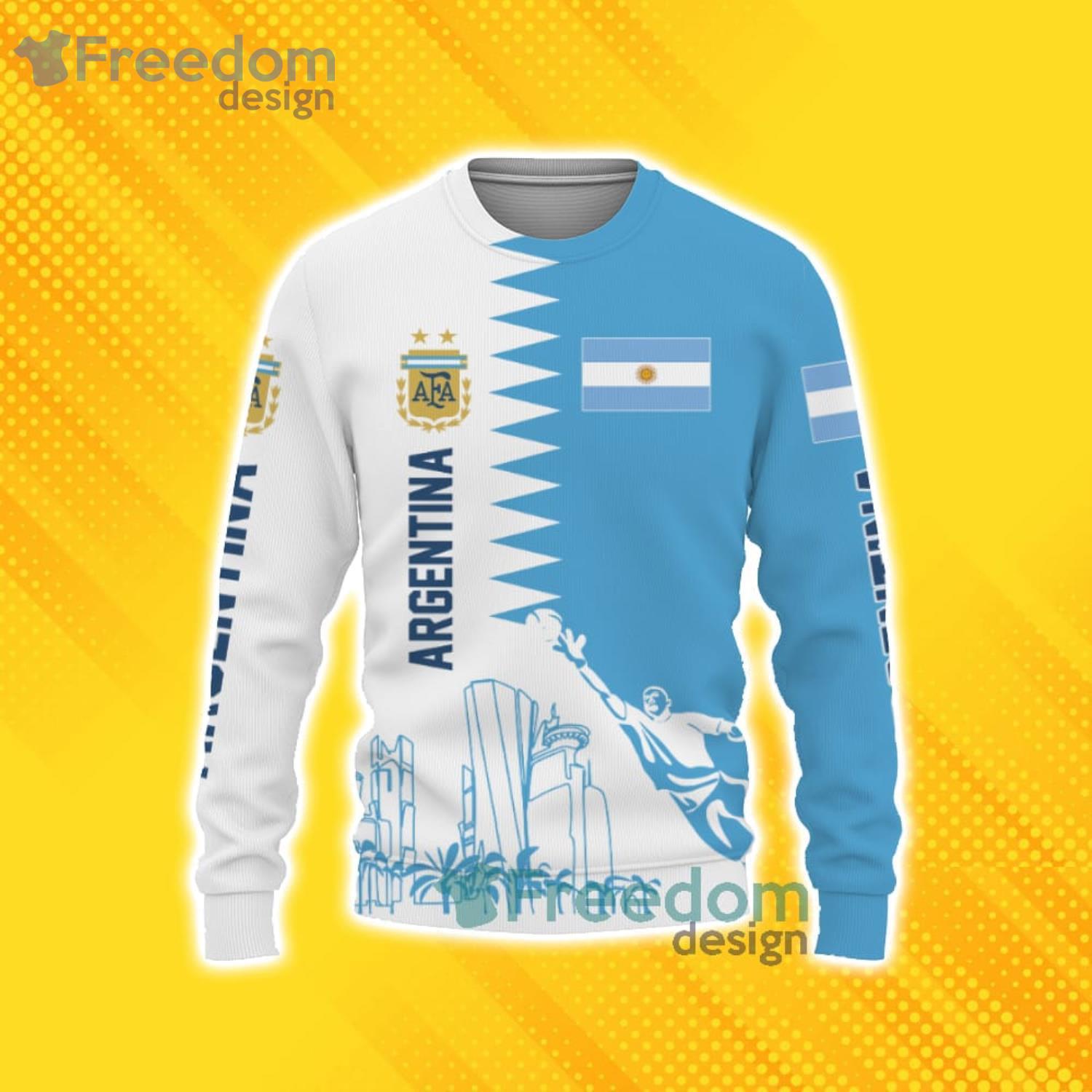  2022 World Cup Argentina Soccer Jersey Men's Football Team Fan  Flag T-Shirt Tops : Clothing, Shoes & Jewelry