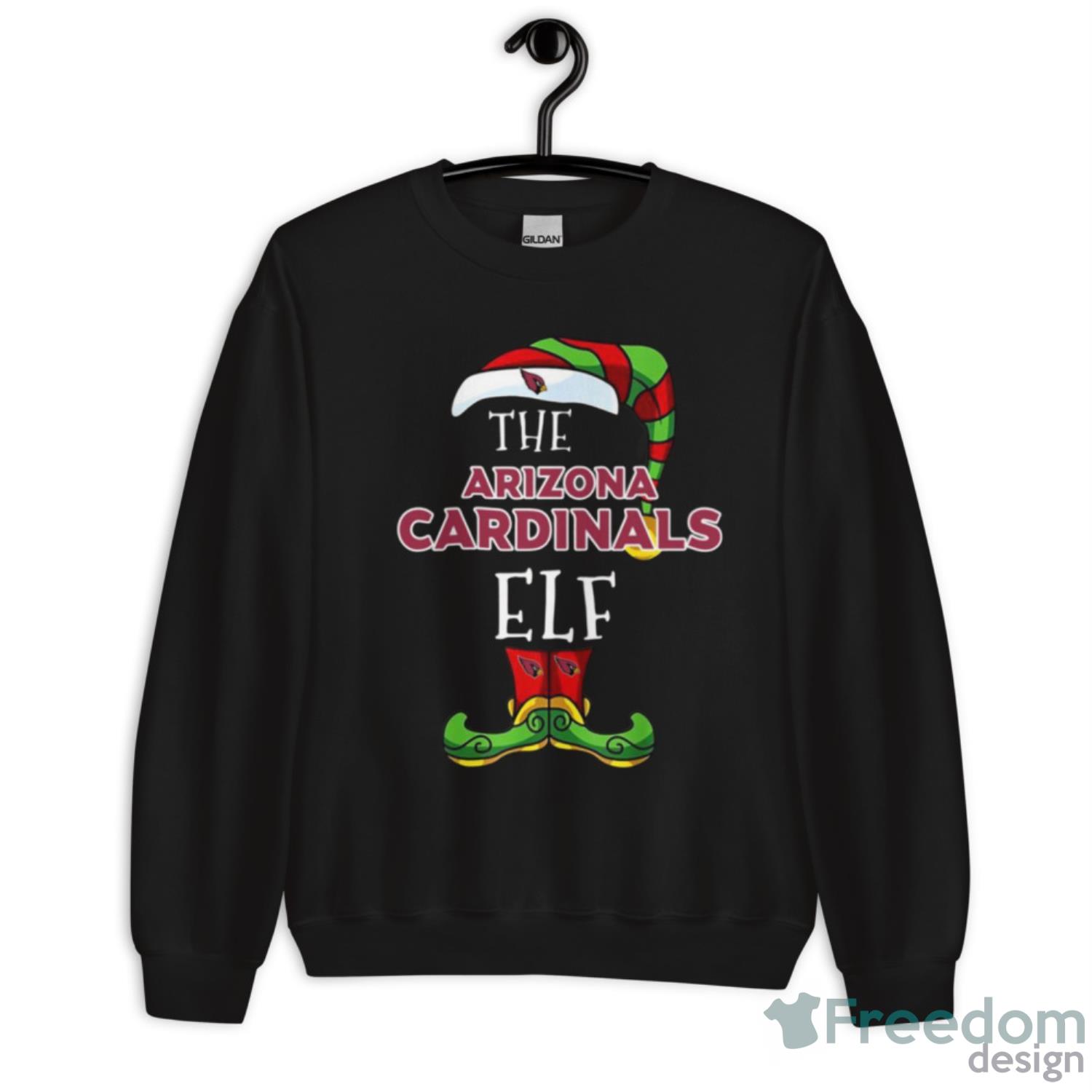 Arizona Cardinals Christmas Elf Funny Nfl Shirt - Unisex Crewneck Sweatshirt Arizona Cardinals Christmas Elf Funny Nfl Shirt - Unisex Crewneck Sweatshirt