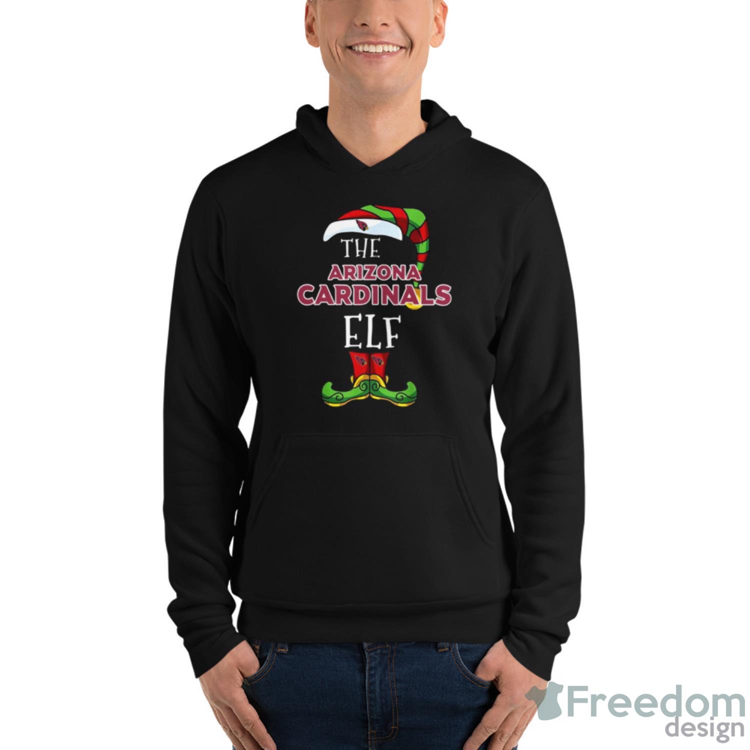 Arizona Cardinals Christmas Elf Funny Nfl Shirt - Unisex Fleece Pullover Hoodie Arizona Cardinals Christmas Elf Funny Nfl Shirt - Unisex Fleece Pullover Hoodie