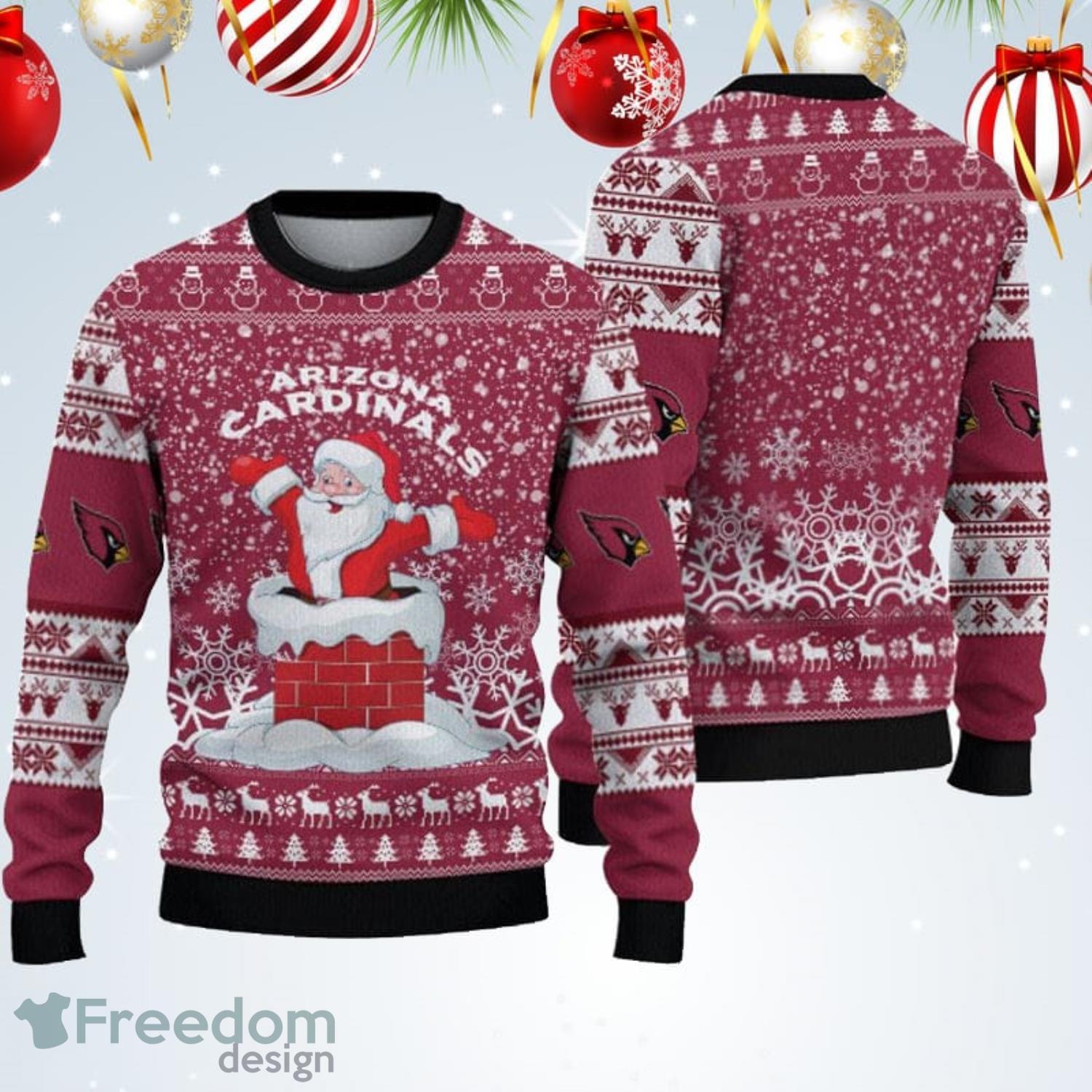 Arizona Cardinals Fans Santa Claus Ugly Christmas Sweater Gift -  Freedomdesign