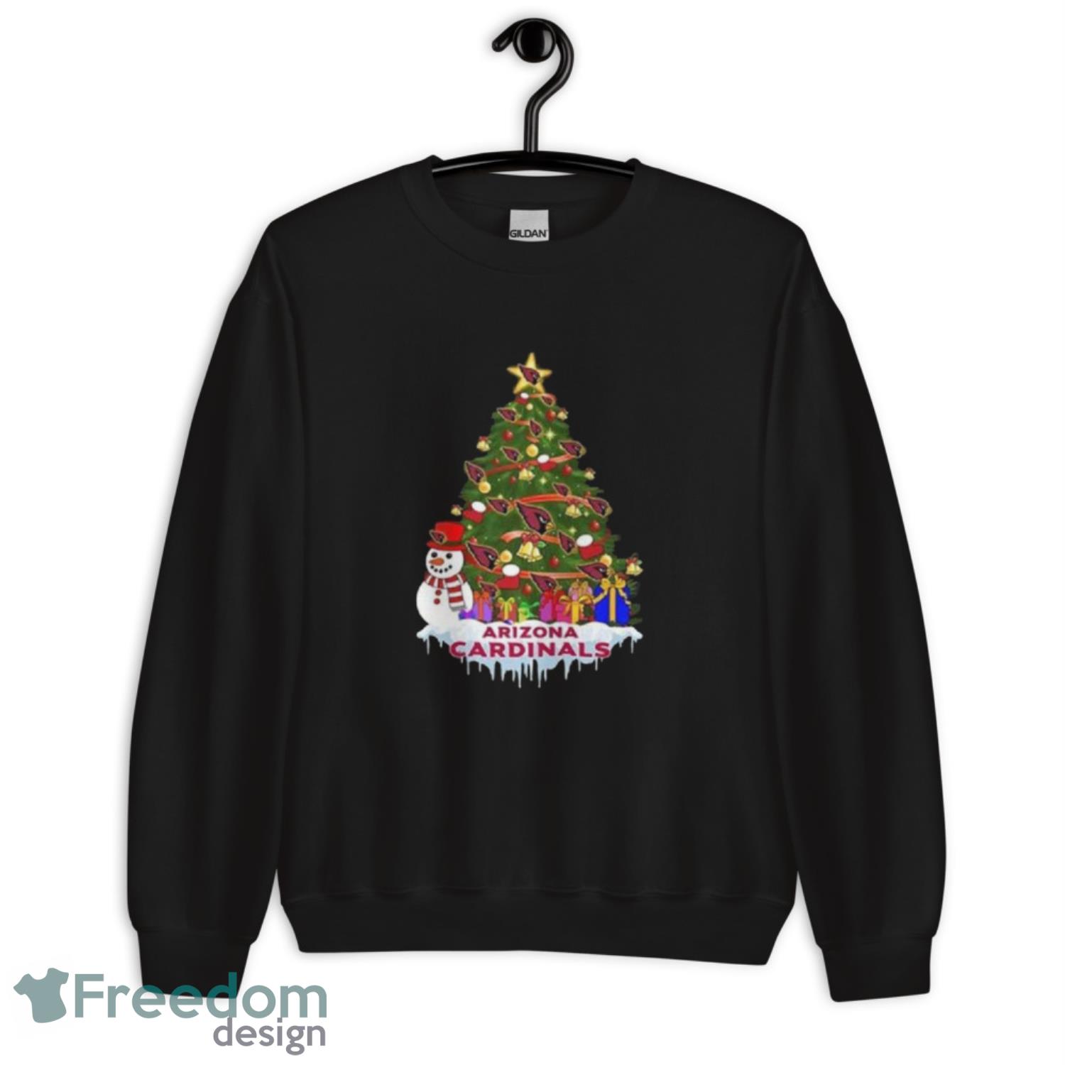 Arizona Cardinals Merry Christmas NFL Football Sports Christmas Tree Shirt - G185 Unisex Heavy Blend Crewneck Sweatshirt