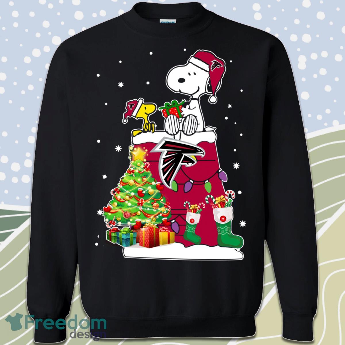 Atlanta Falcons Snoopy Woodstock Christmas Sweatshirt Product Photo 1
