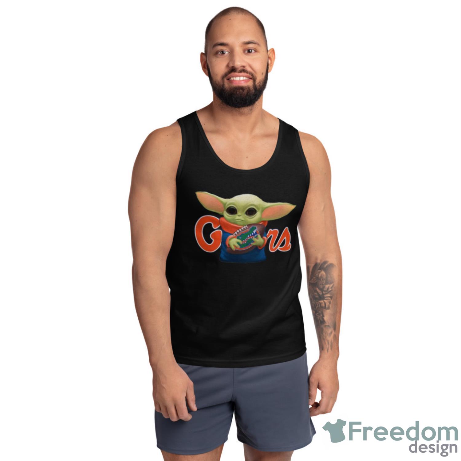 Baby Yoda hug Florida Gators Star Wars Mandalorian Shirt - Ultra Cotton Tank Top Baby Yoda hug Florida Gators Star Wars Mandalorian Shirt - Ultra Cotton Tank Top