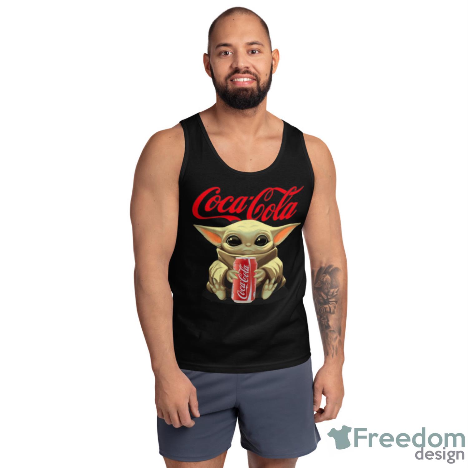 Baby Yoda Hugs Coca Cola Can Star Wars Shirts - Ultra Cotton Tank Top Baby Yoda Hugs Coca Cola Can Star Wars Shirts - Ultra Cotton Tank Top