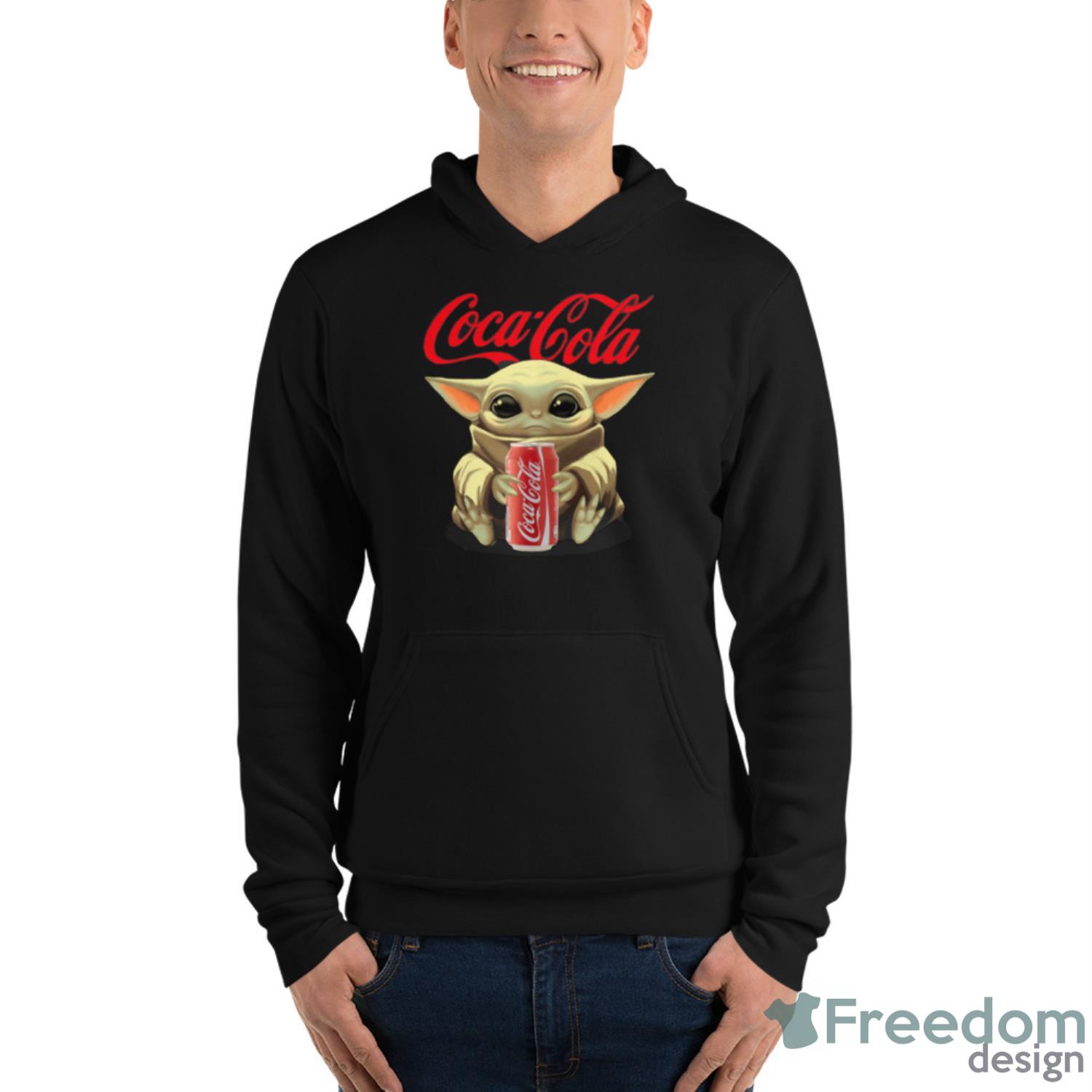 Baby Yoda Hugs Coca Cola Can Star Wars Shirts image Baby Yoda Hugs Coca Cola Can Star Wars Shirts - Unisex Fleece Pullover Hoodie