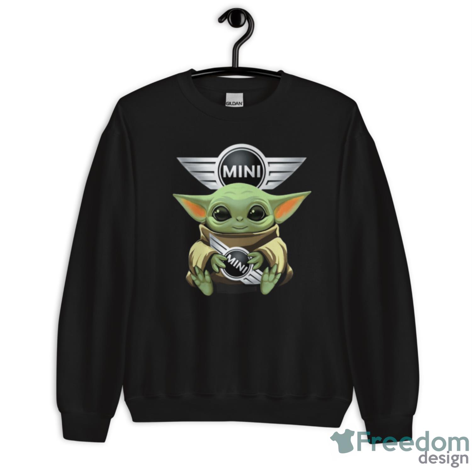 Baby Yoda Hugs Mini Cooper Car Logo Star Wars Shirts Freedomdesign