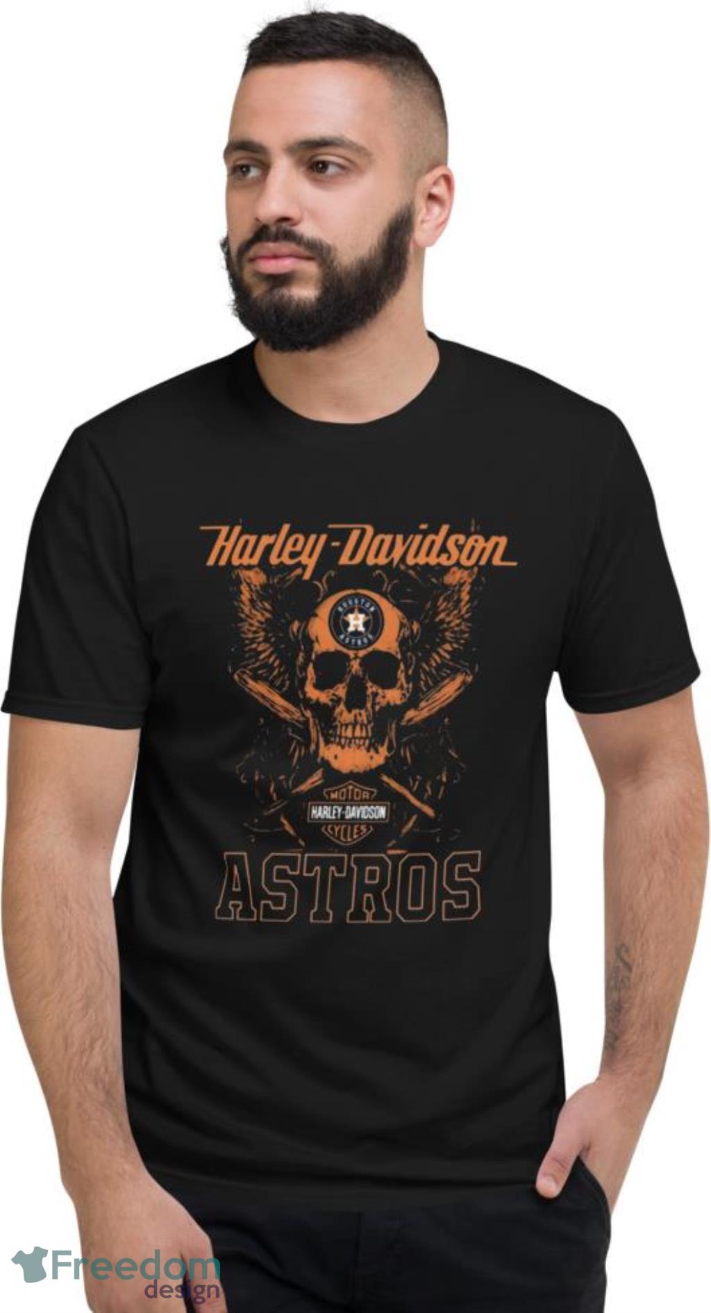 Baseball Shirt Motor Harley- Houston - Baseball Shirt Motor Harley-Davidson Houston Astros11