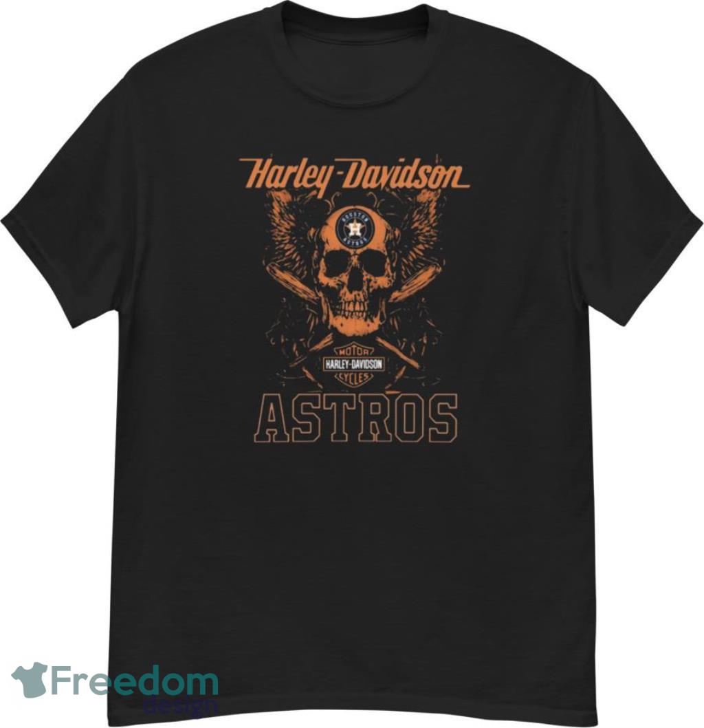 Baseball Shirt Motor Harley- Houston - Baseball Shirt Motor Harley-Davidson Houston Astros1