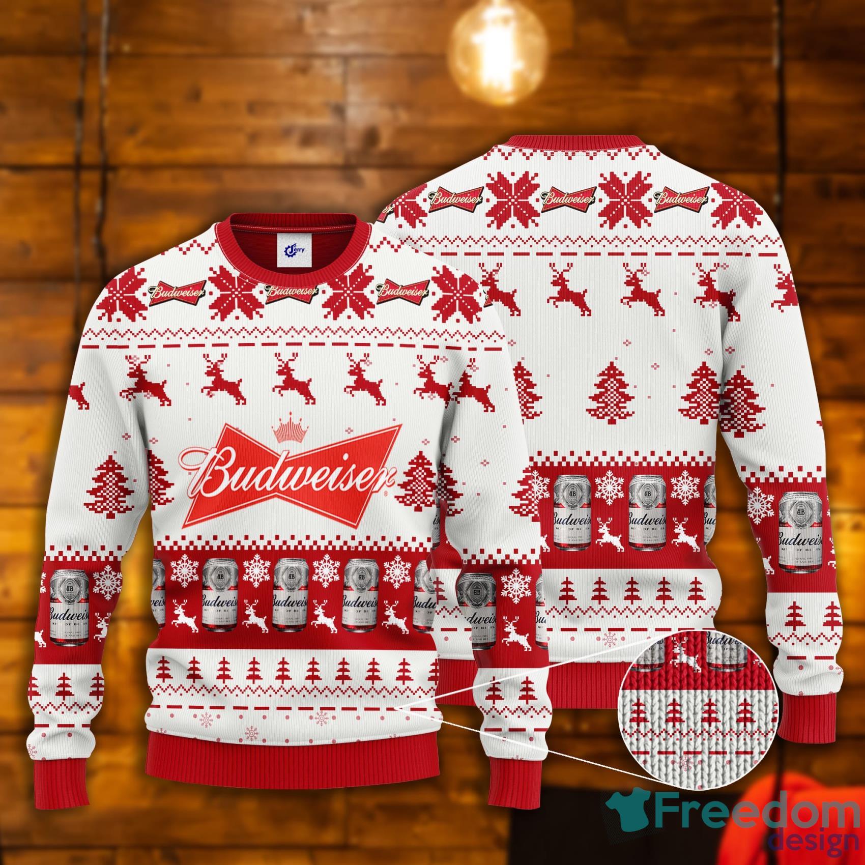 budweiser christmas sweatshirt