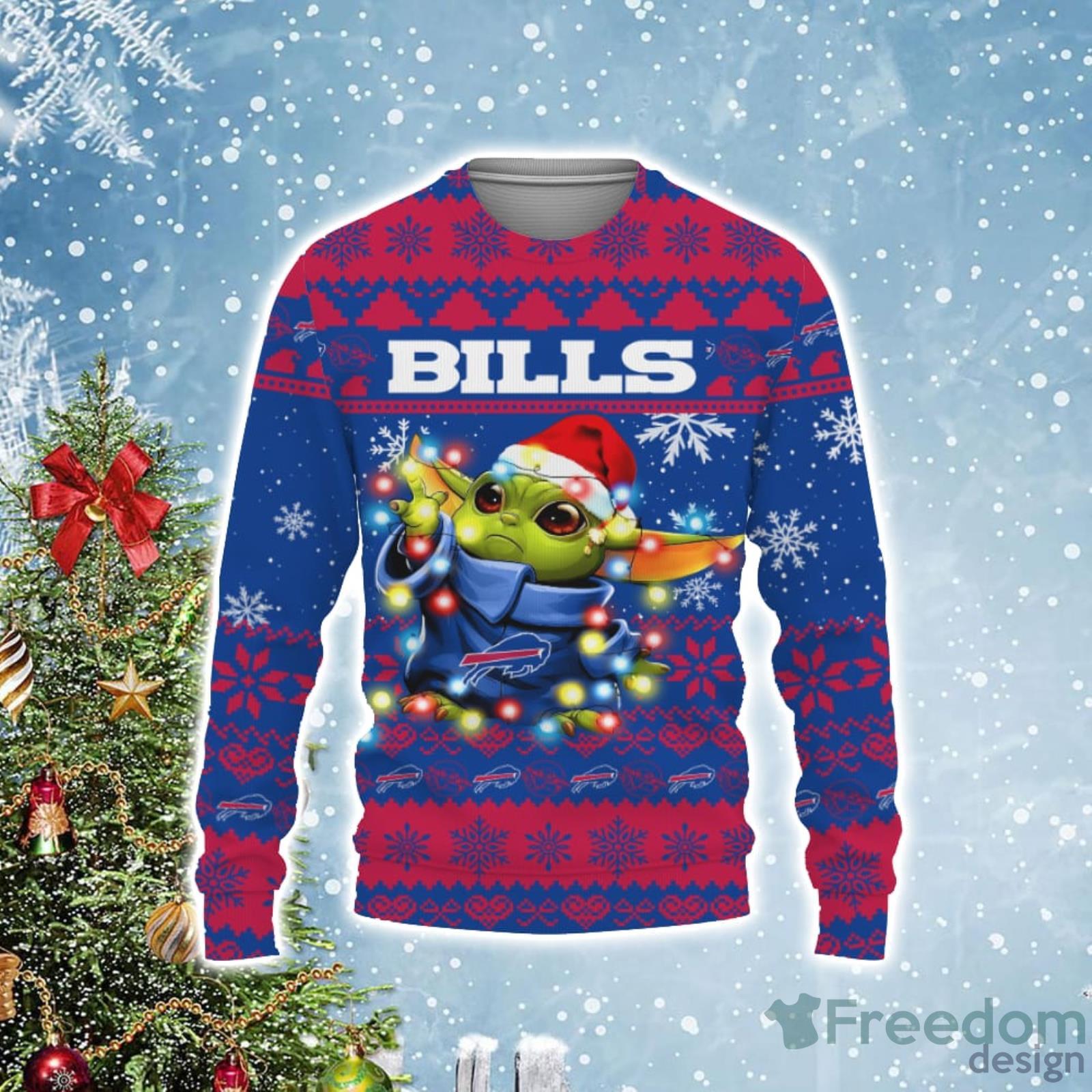 Tis The Season Christmas Baby Yoda Groot Buffalo Bills Cute