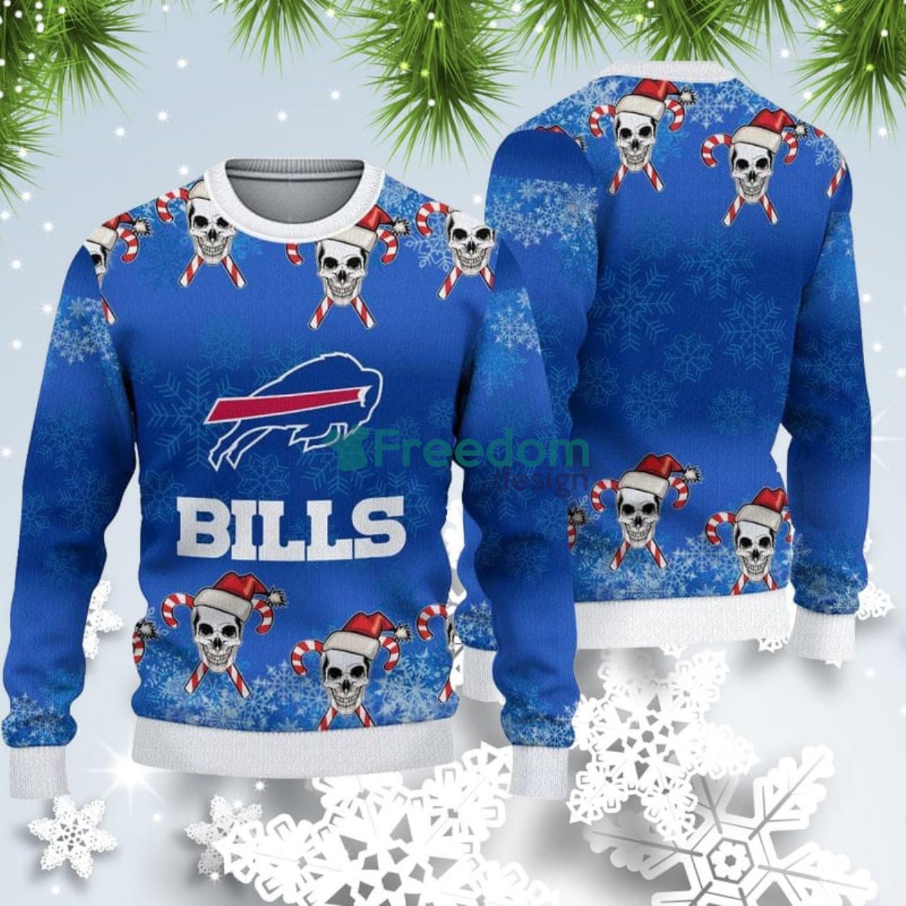 Buffalo Bills Sport Team Christmas Pattern Ugly Christmas Sweater -  Freedomdesign