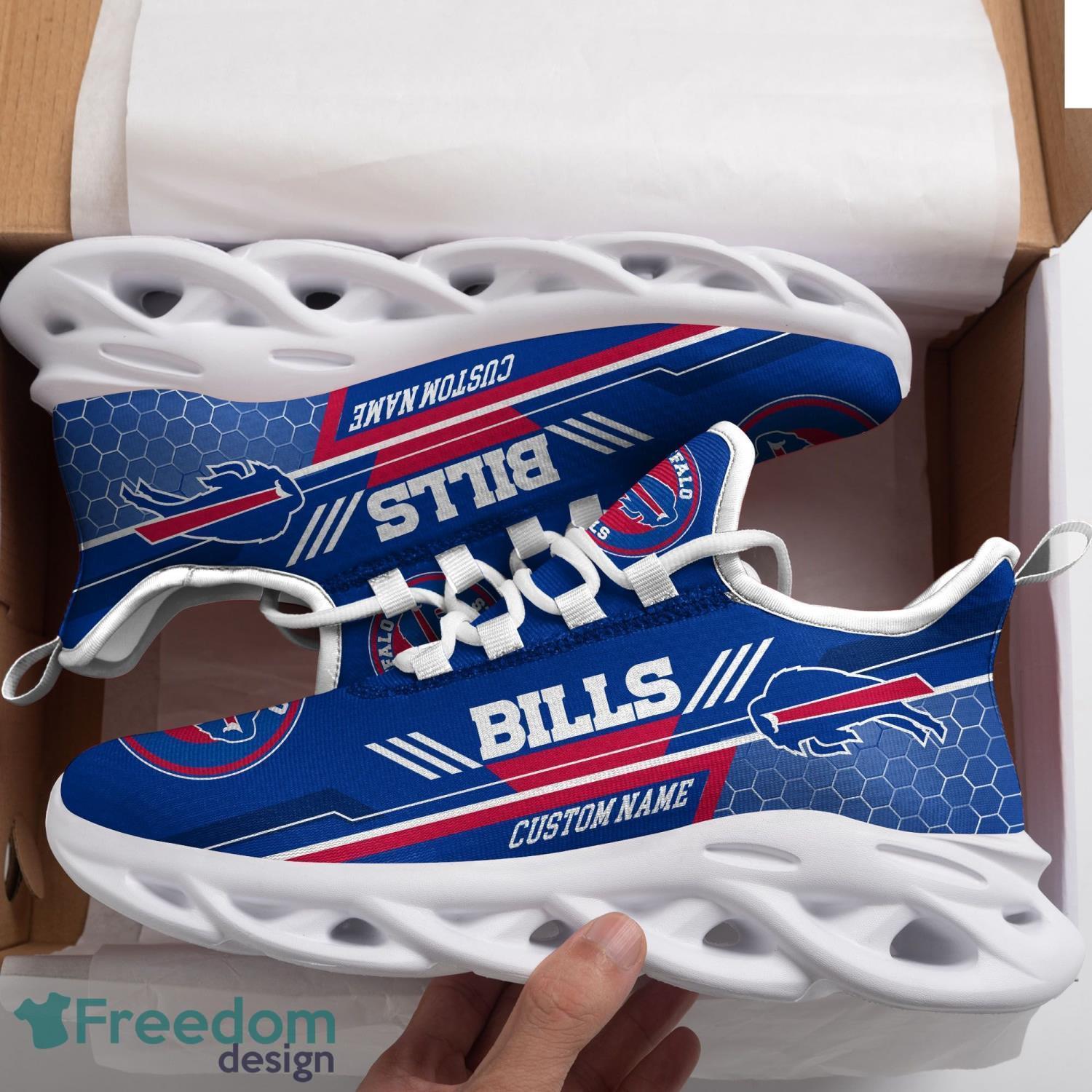 Buffalo Bills Custom Name Stylish Graffiti Personality Max Soul Shoes -  Freedomdesign