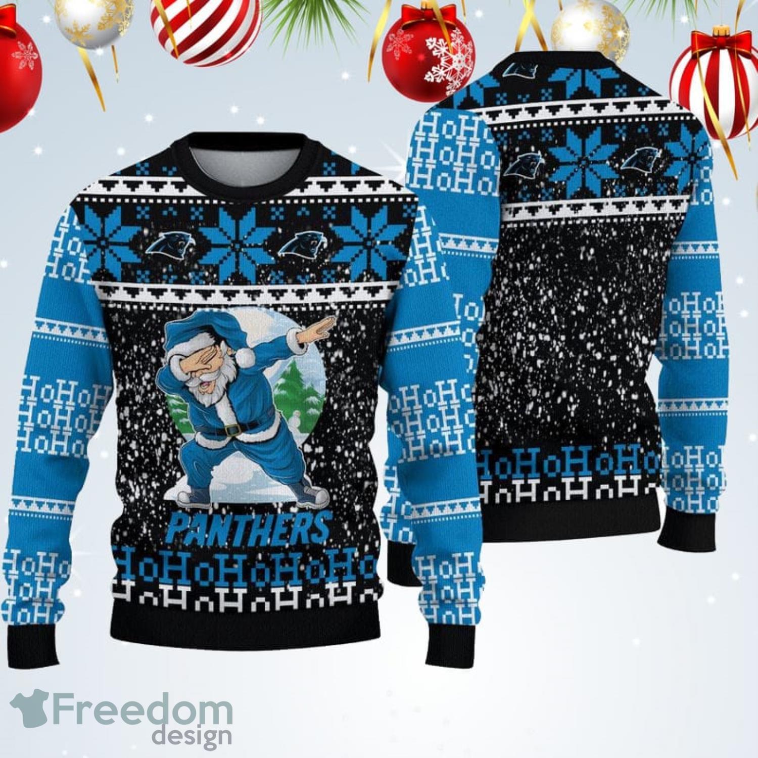 Carolina Panthers Christmas Reindeer Ugly Christmas Sweater For Fans -  Freedomdesign