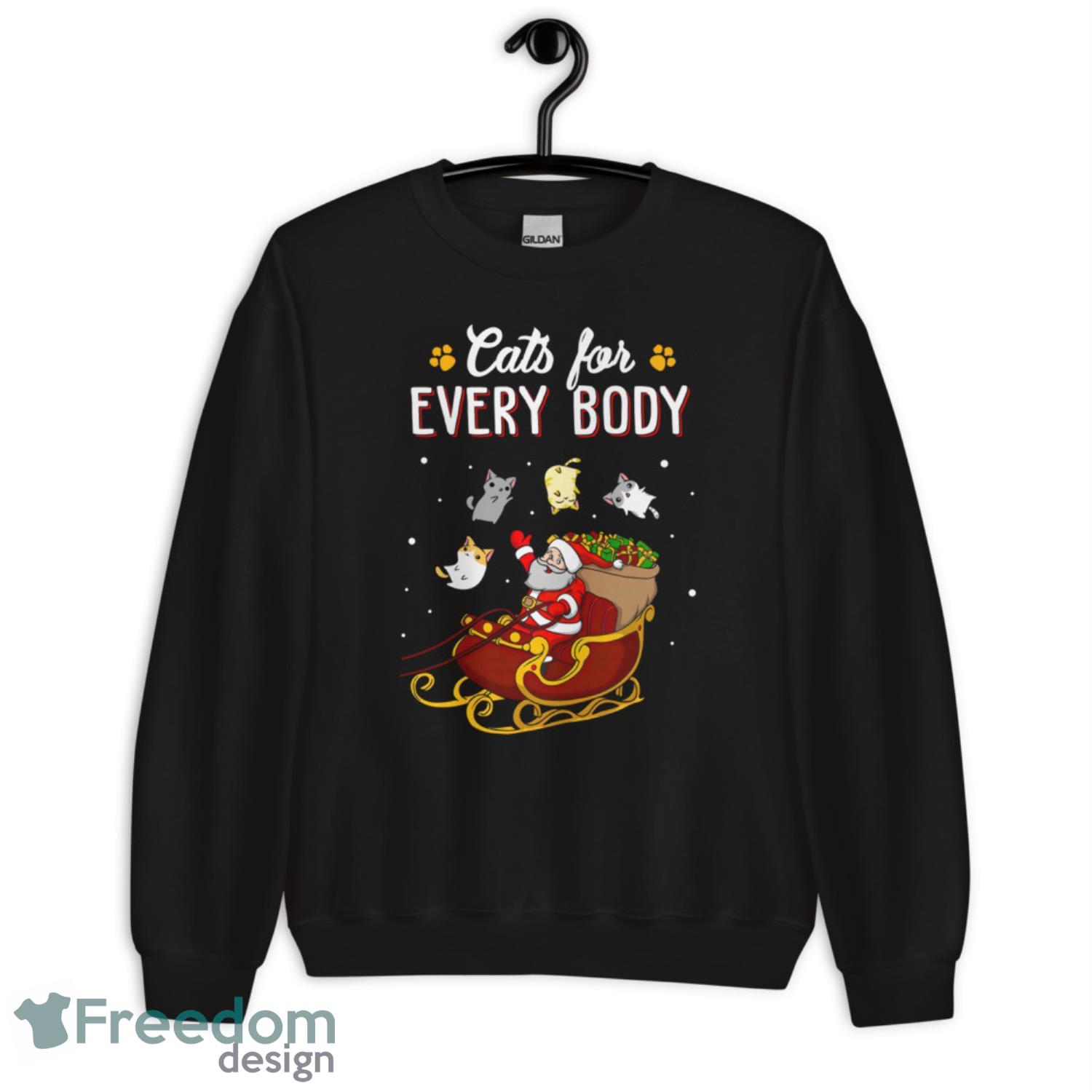 Cat Christmas Ugly Cats For Everybody Christmas Sweatshirt - G185 Crewneck Sweatshirt