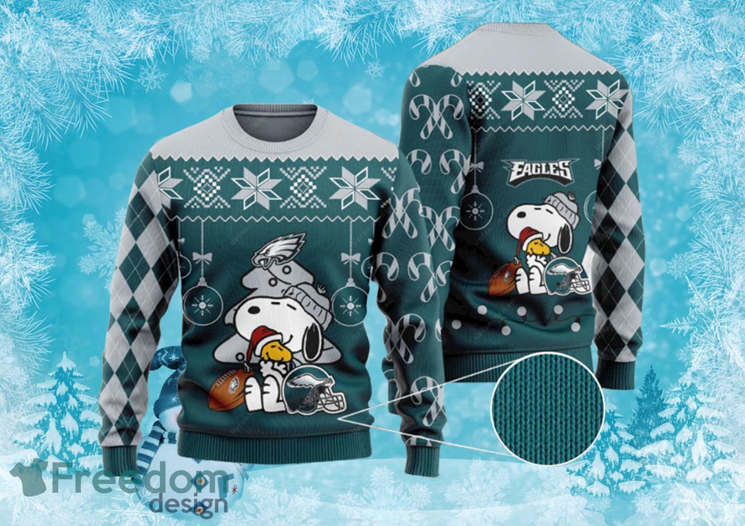 Charlie Brown Philadelphia Eagles Ugly Christmas Sweater Full Over Print Product Photo 1
