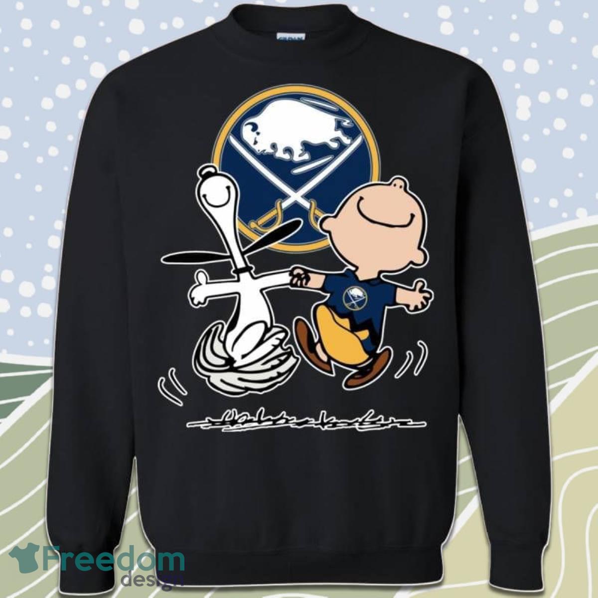 Charlie Brown Snoopy Buffalo Sabres Sweatshirts Product Photo 1