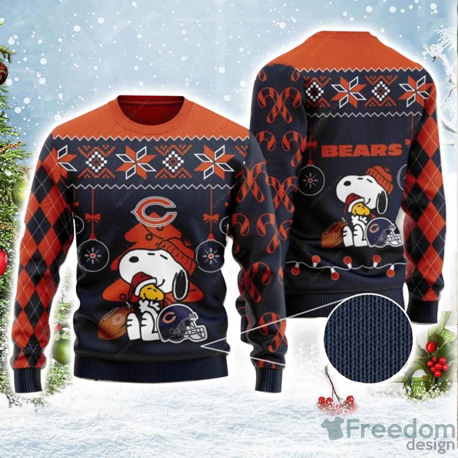 Chicago Bears Snoopy NFL Christmas Ugly Sweater Gift For Fans -  Freedomdesign