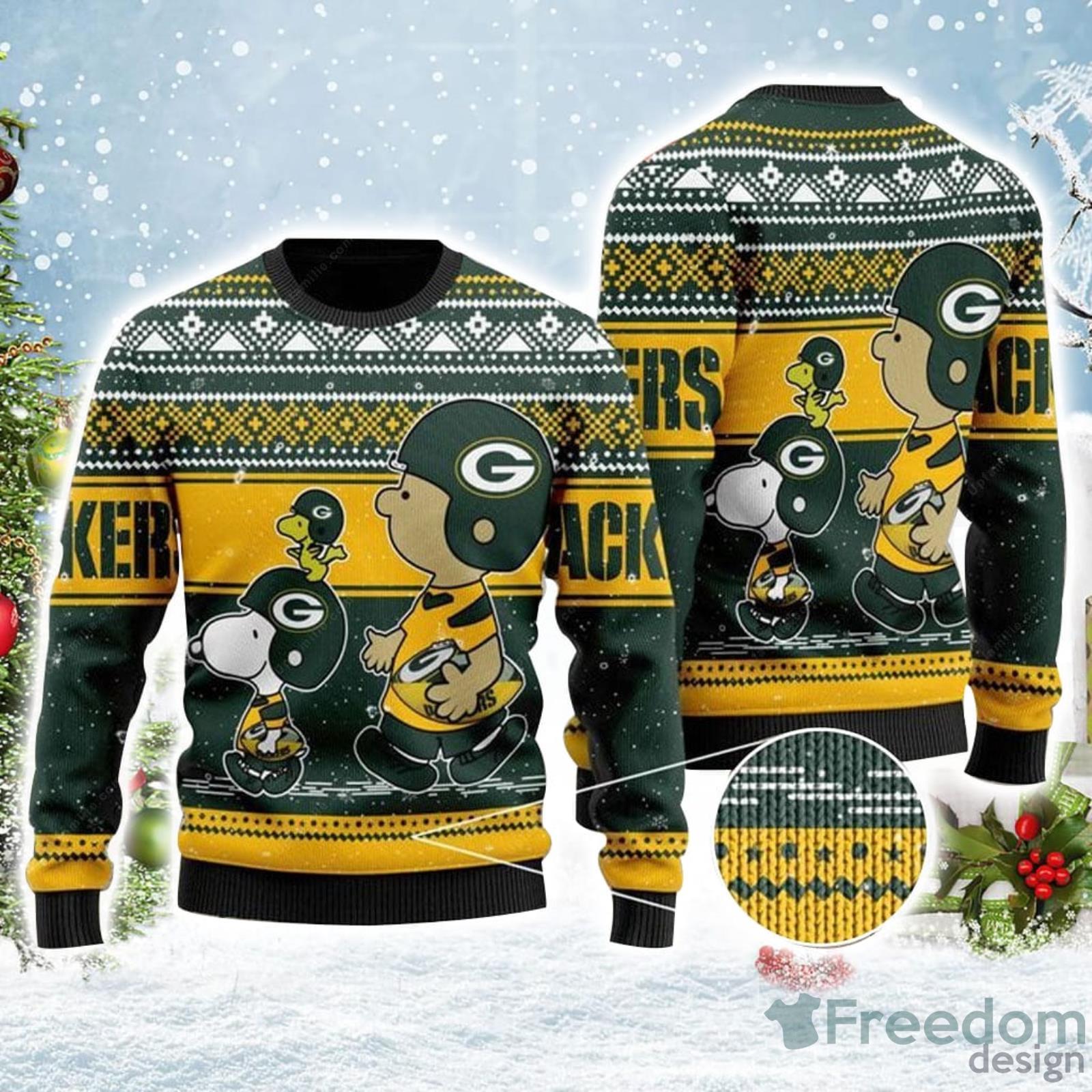 Green Bay Packers NFL Ugly Stadiums Christmas 3D Zip Hoodie Custom Number  And Name - Freedomdesign