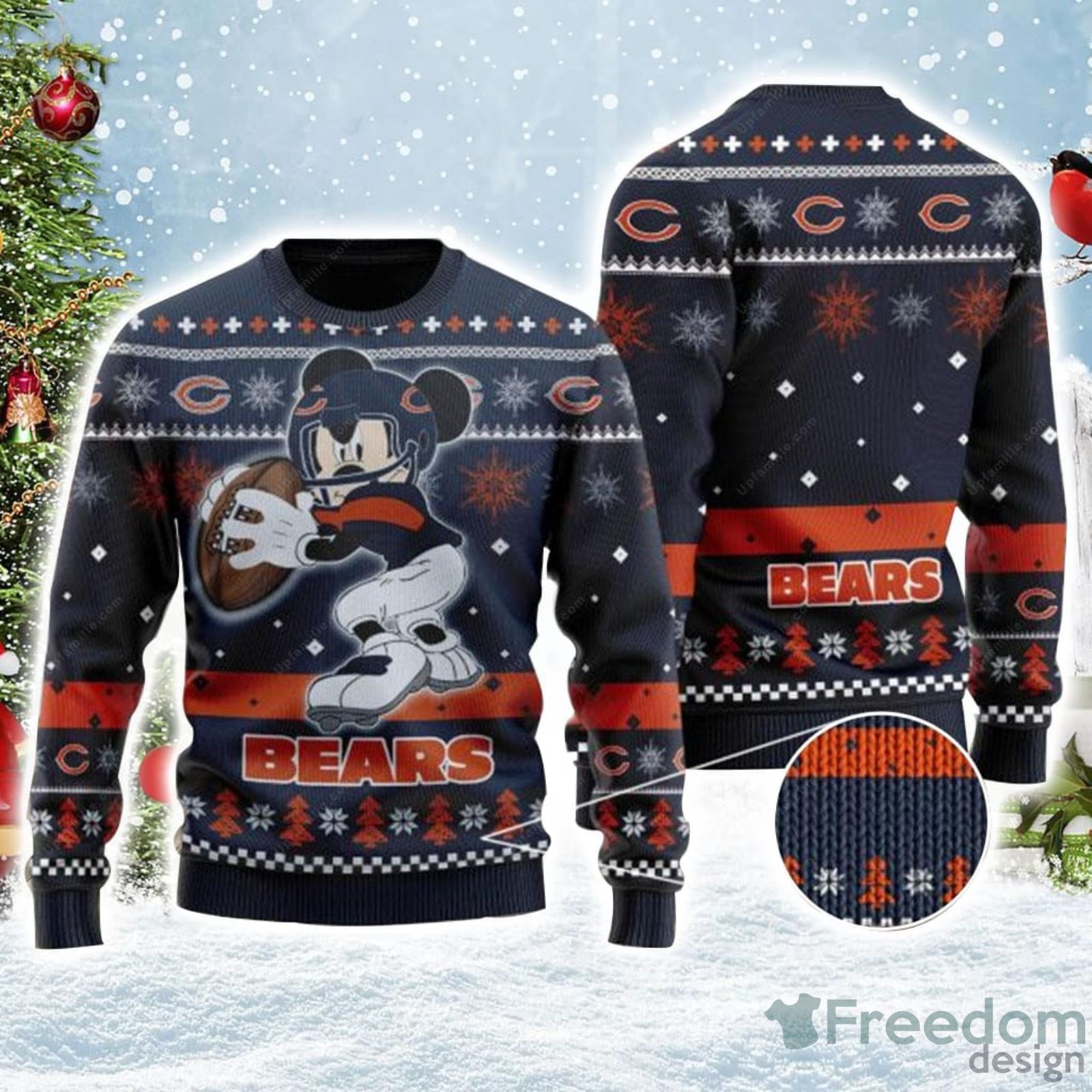 Chicago Bears Logo NFL Ugly Christmas Ugly Christmas Sweater Gift For Fans  - Freedomdesign