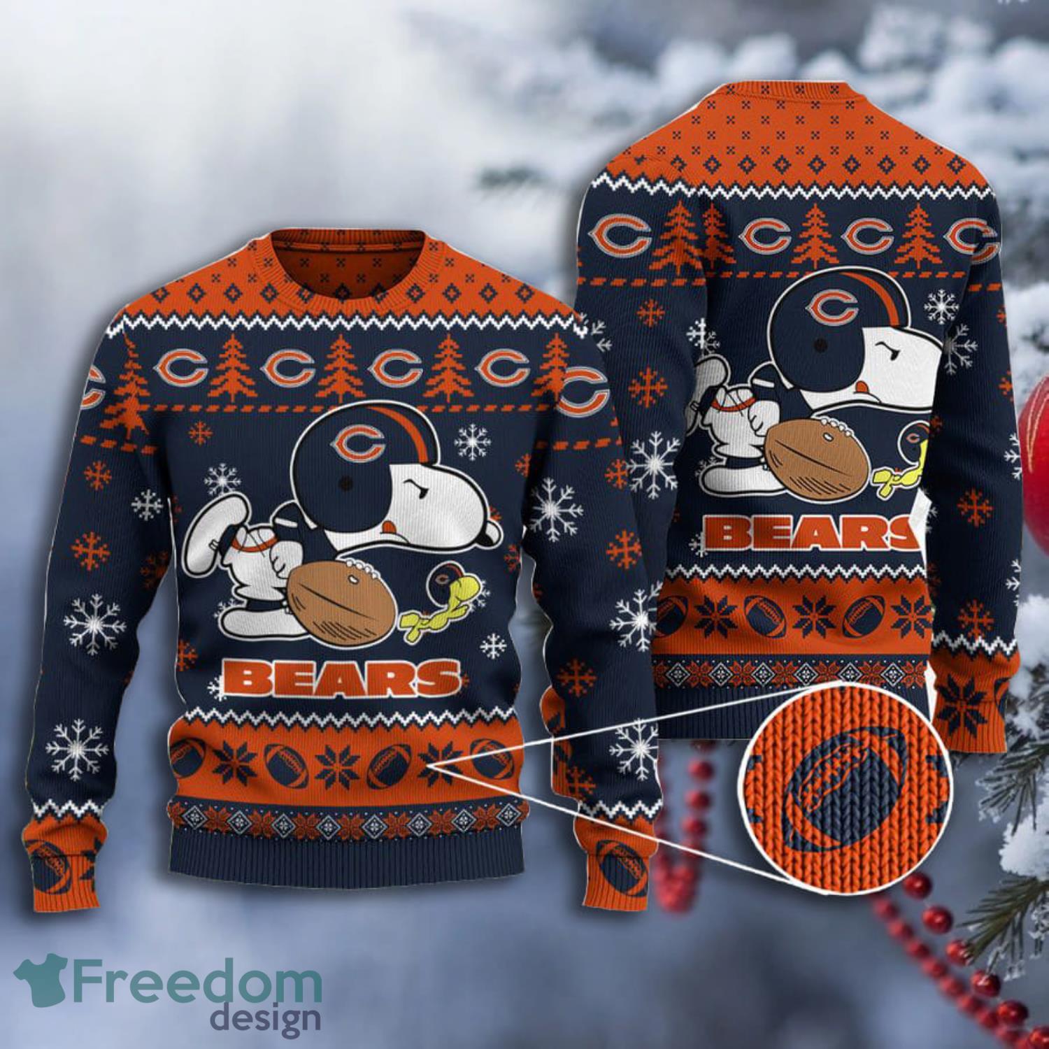 Chicago Bears Logo NFL Mens Ugly Christmas Sweater Gift For Fans -  Freedomdesign