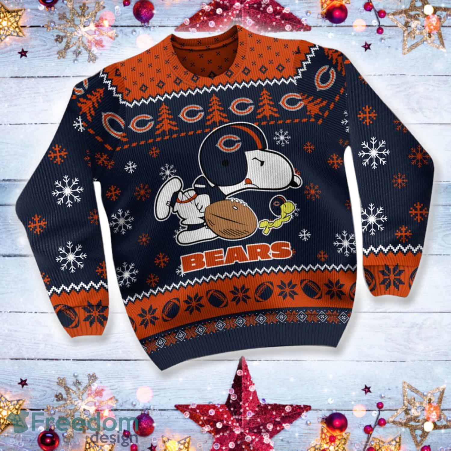 Chicago Bears Snoopy NFL Christmas Ugly Sweater Gift For Fans -  Freedomdesign