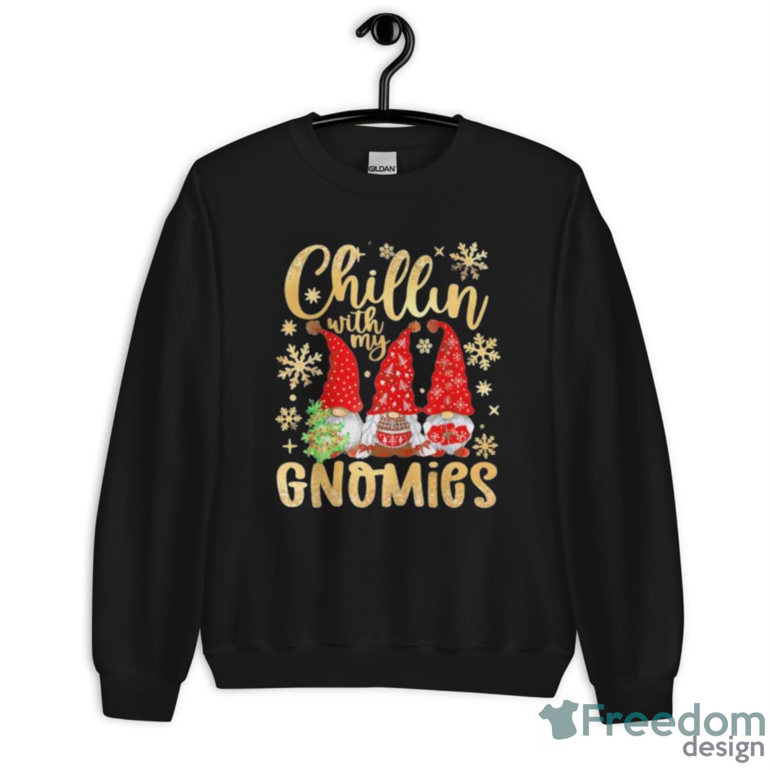 Chillin With My Gnomies Gnome Christmas Pamajas Family Shirt image Chillin With My Gnomies Gnome Christmas Pamajas Family Shirt - Unisex Crewneck Sweatshirt