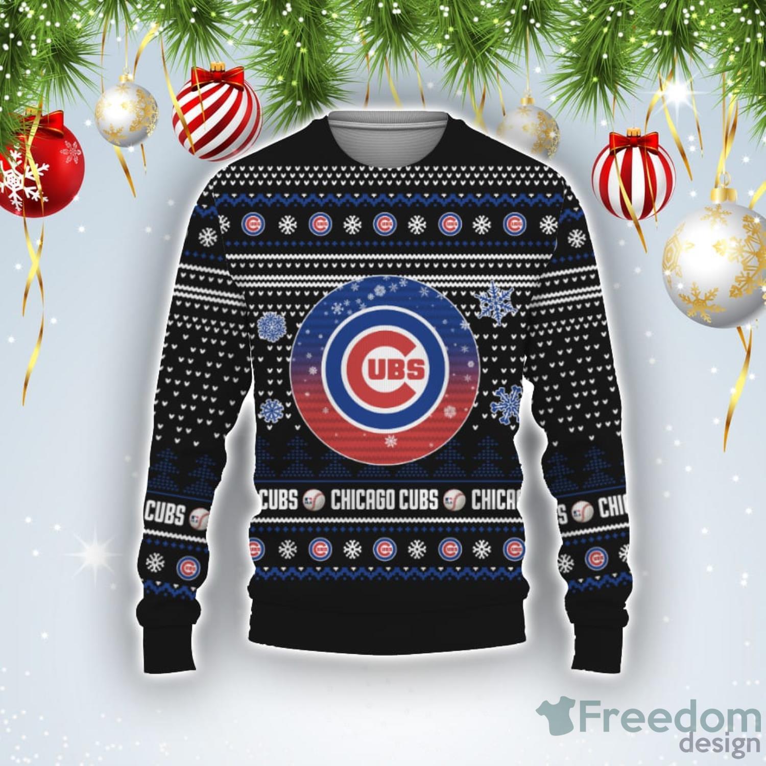 Chicago Cubs Custom New Uniforms For Fan Gear Ugly Christmas 3D Sweater -  Freedomdesign