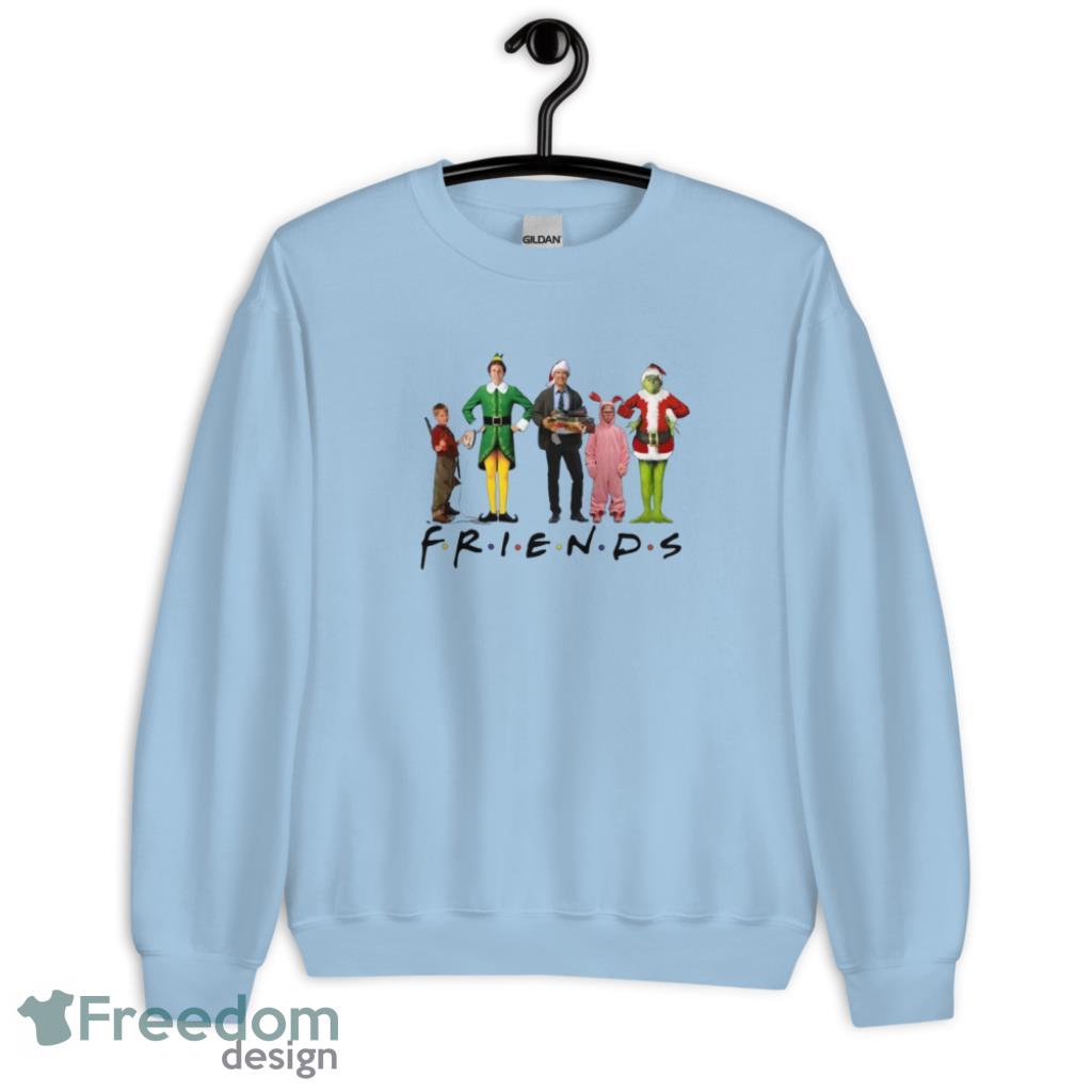 Christmas Movies Characters Friends Merry Christmas Shirt - G185 Crewneck Sweatshirt