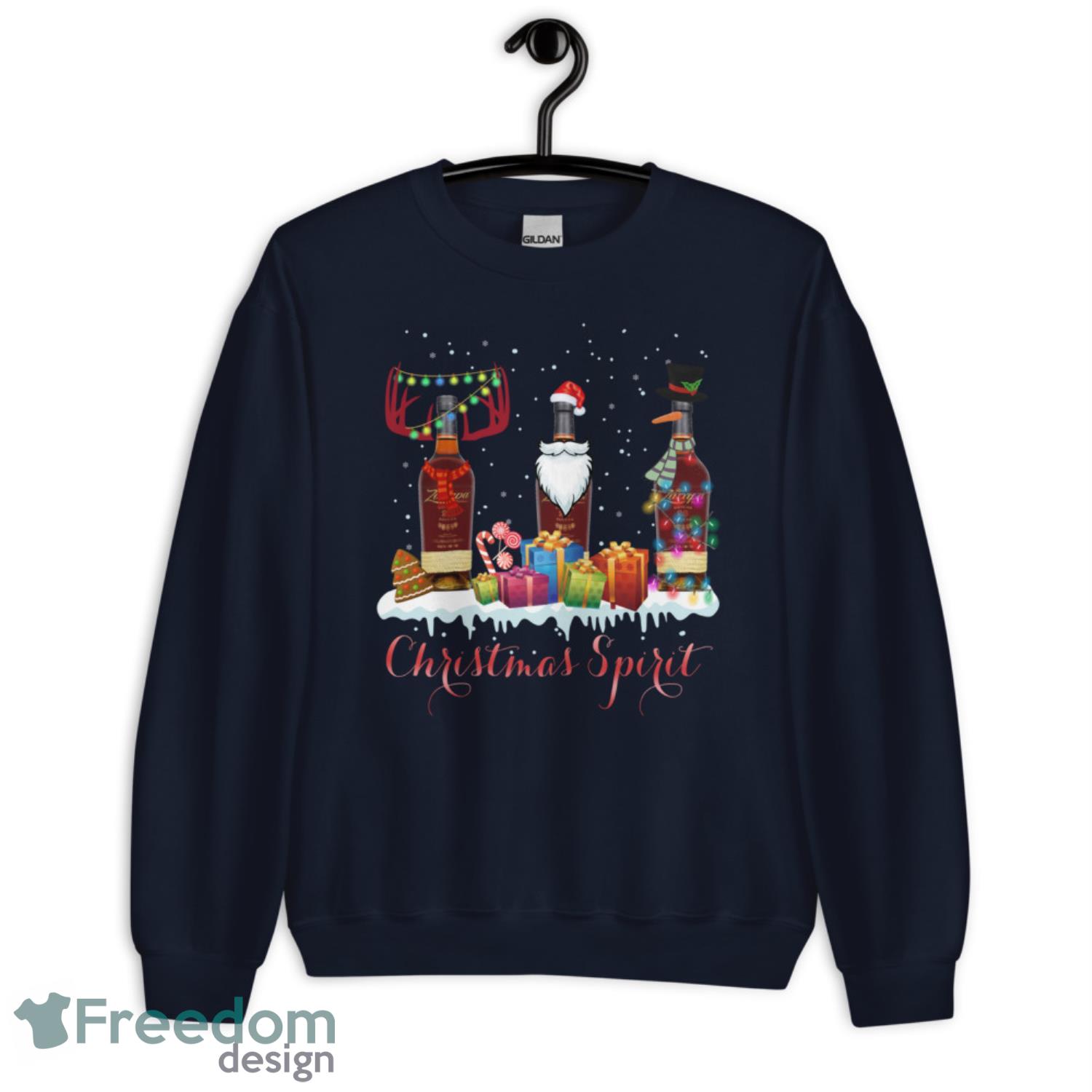 Christmas Spirit Zacapa Rum Christmas Sweatshirt - G185 Crewneck Sweatshirt-1