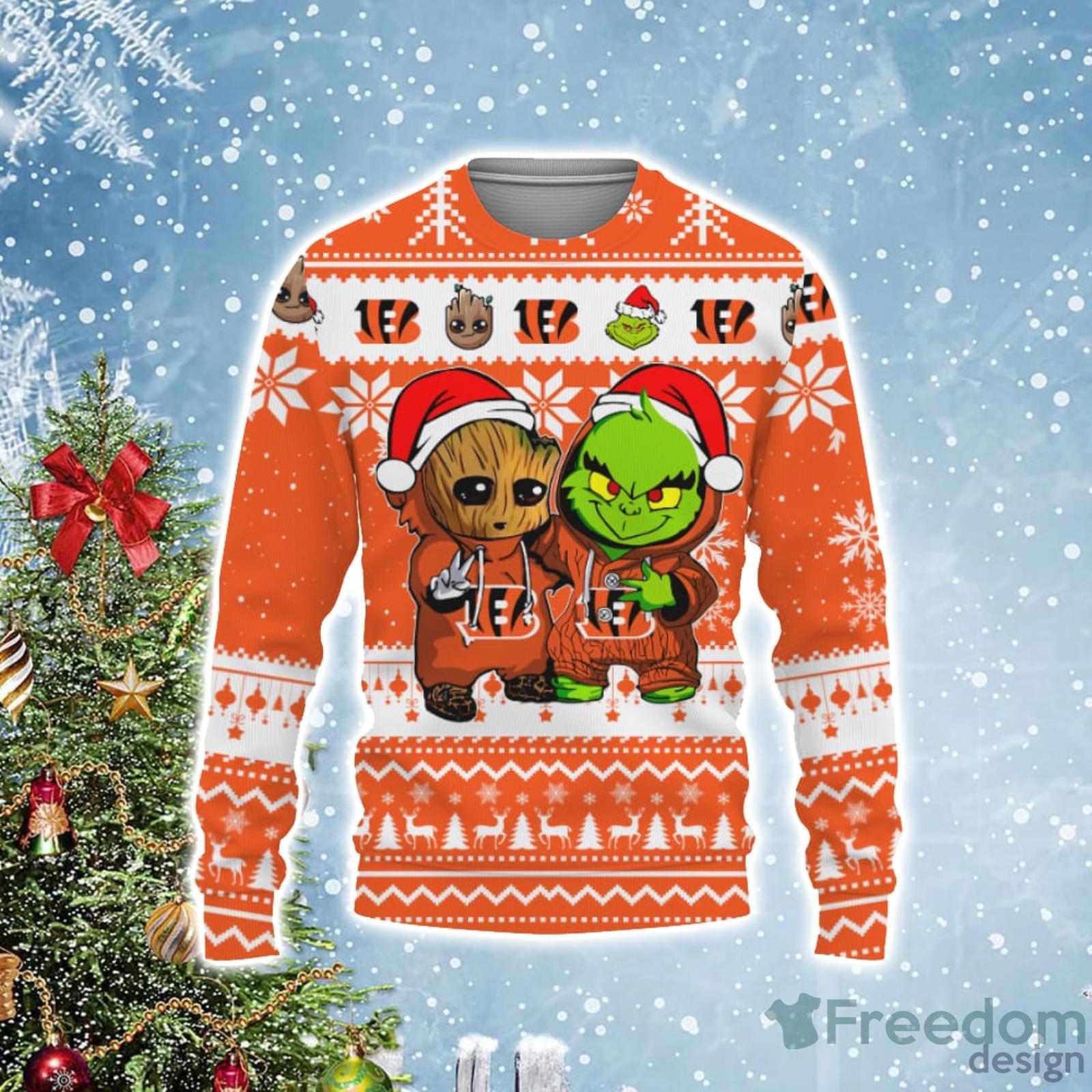 Bengals Grnch Christmas Sweater 