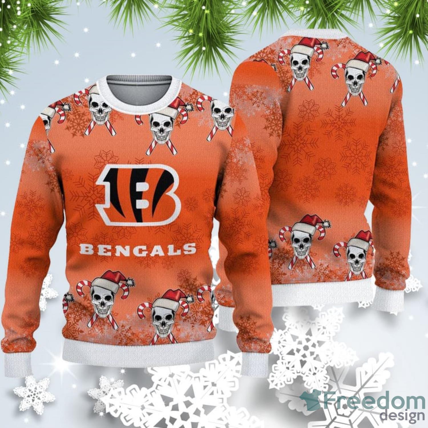 Cincinnati Bengals Christmas Funny Santa Claus Pattern Ugly