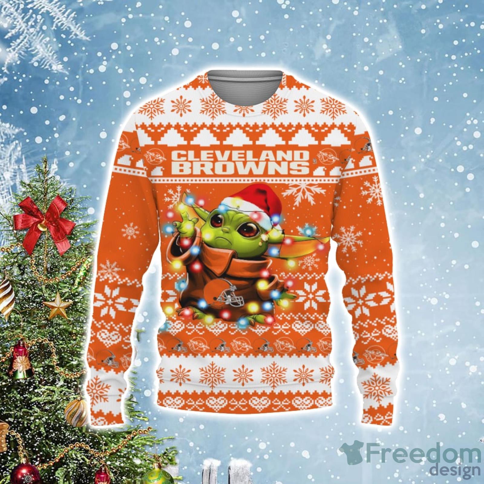 cleveland browns christmas sweater