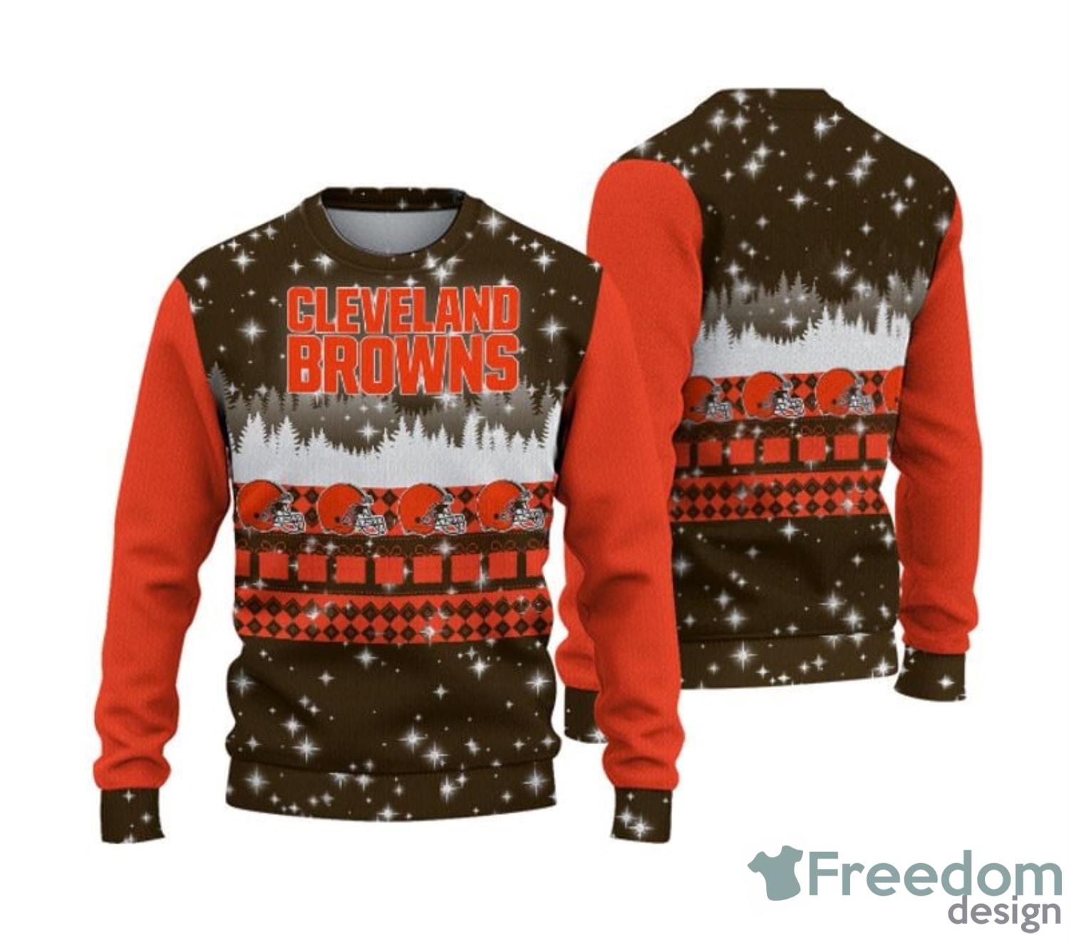 Cincinnati Bengals Christmas Snow Heart Pattern Ugly Christmas Sweater