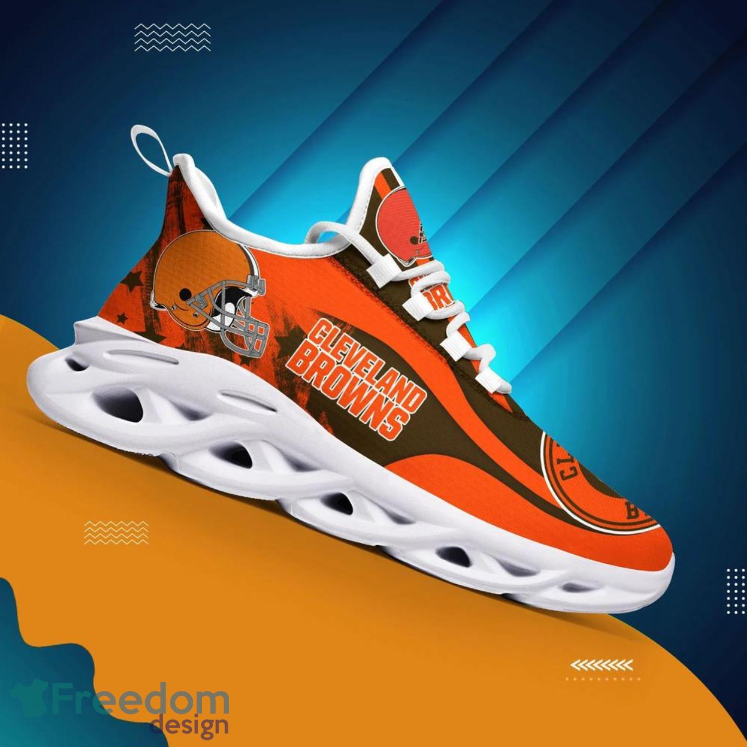 Cleveland Browns Nfl Max Soul Sneakers Sport Shoes - Freedomdesign