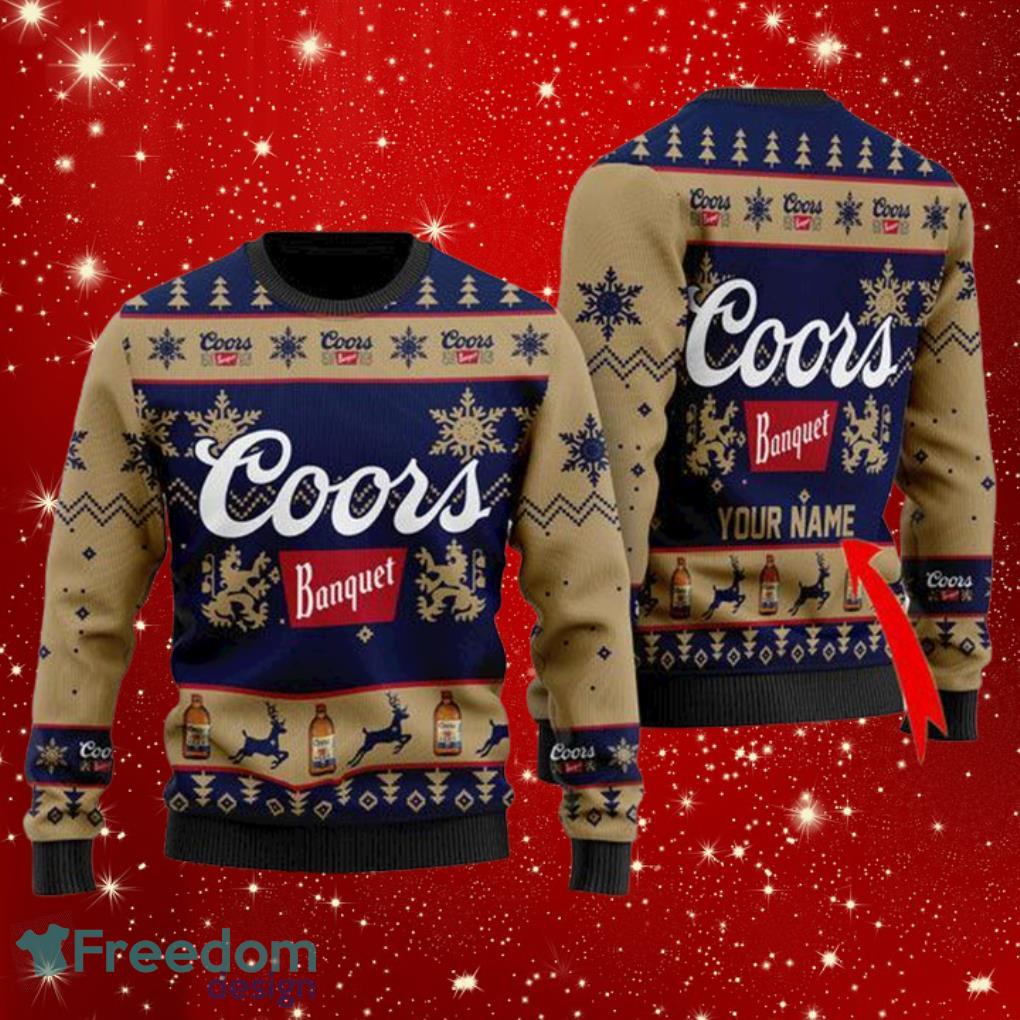 Coors Banquet Personalized Christmas Ugly Sweater Product Photo 1