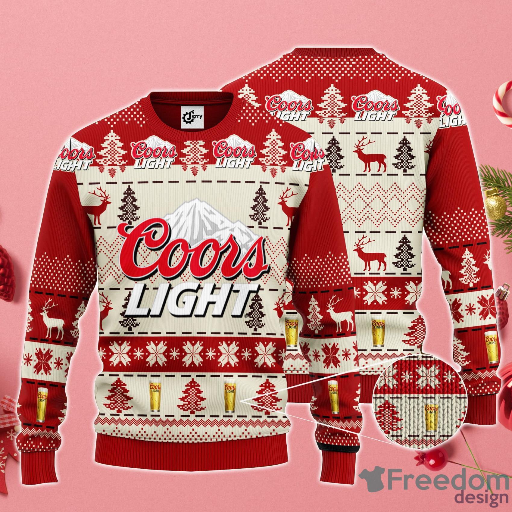 Coors Light Christmas Gift Ugly Christmas Sweater Product Photo 1 Coors Light Christmas Gift Ugly Christmas Sweater Product Photo 1