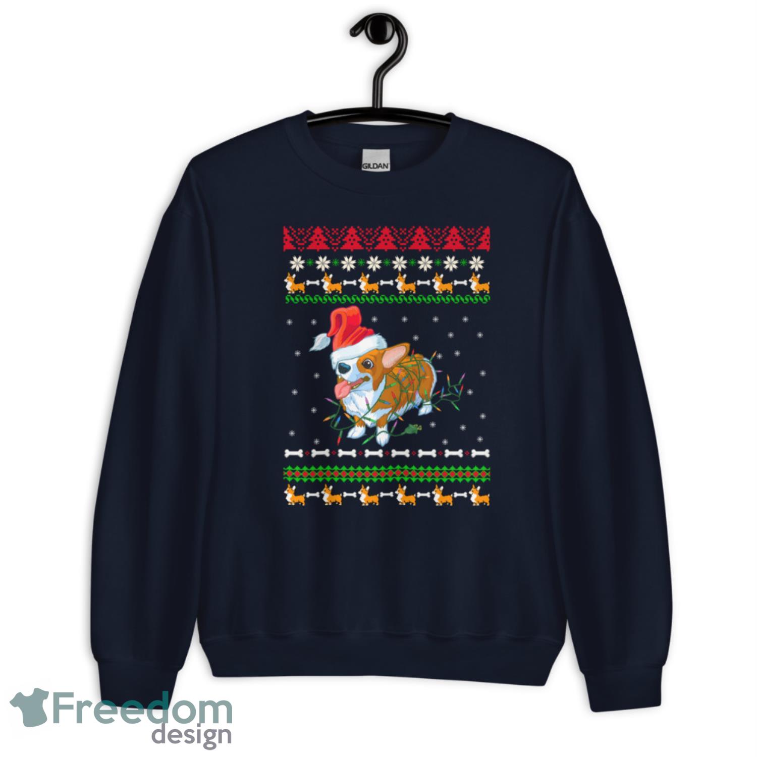 Corgi  Christmas Sweater - G185 Crewneck Sweatshirt-1