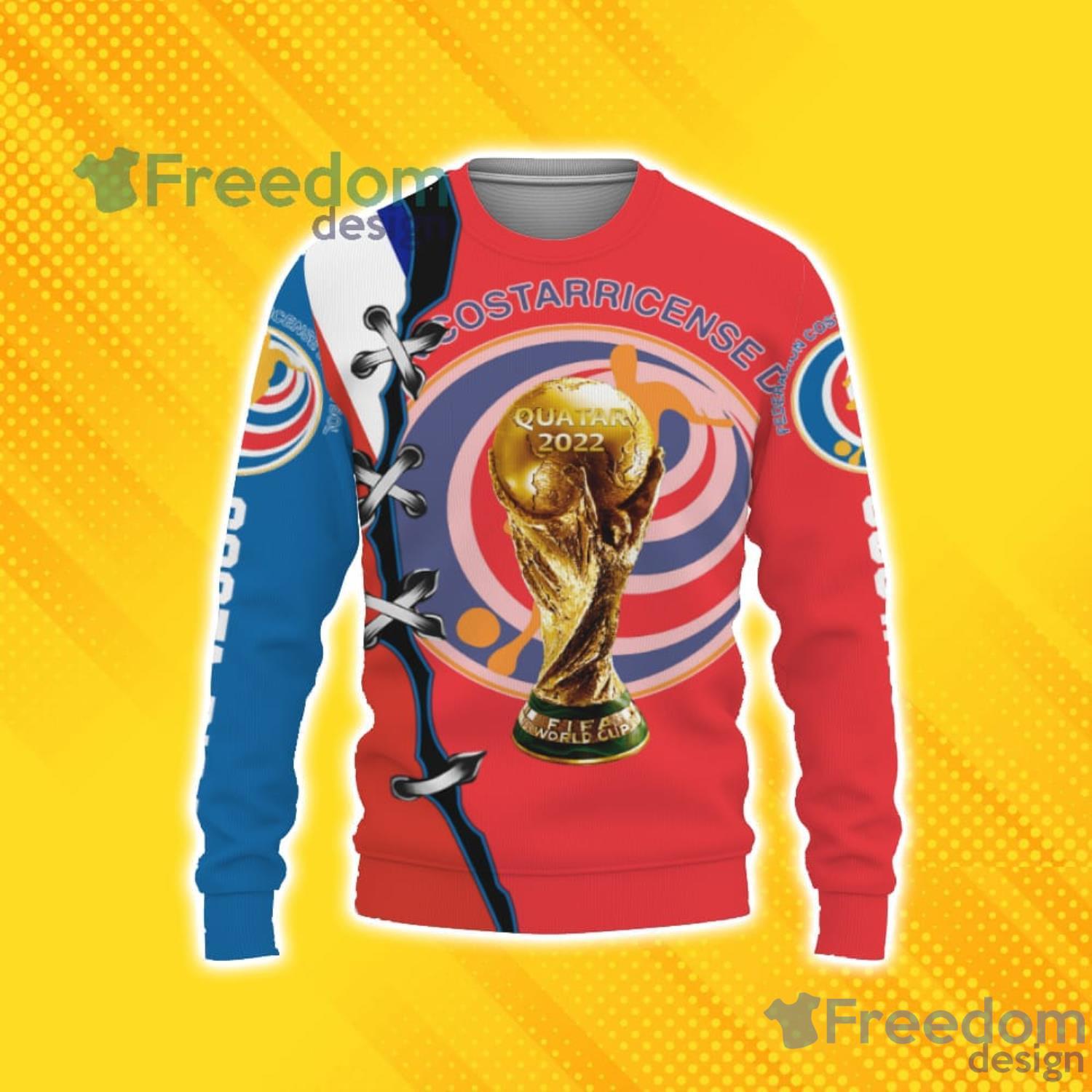 Costa Rica Football National Flag T Shirt World Soccer Jersey Cup