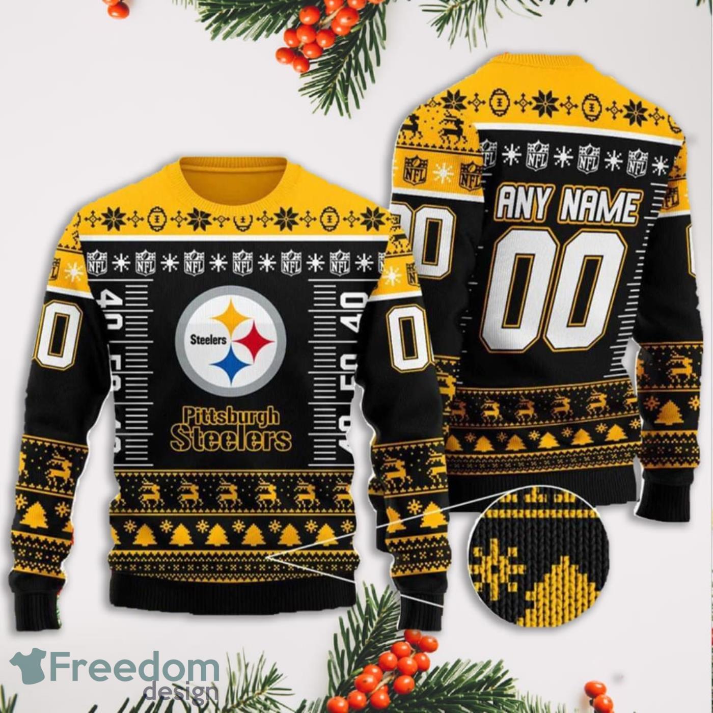 Pittsburgh Steelers Nfl Custom Name And Number For Sport Fans Ugly