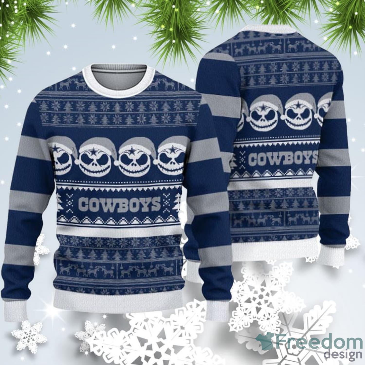 Dallas Cowboys Ugly Sweater Dallas Cowboys Est 1960 Personalized 3D Ugly  Christmas Sweater Presents Christmas For Men And Women - Freedomdesign