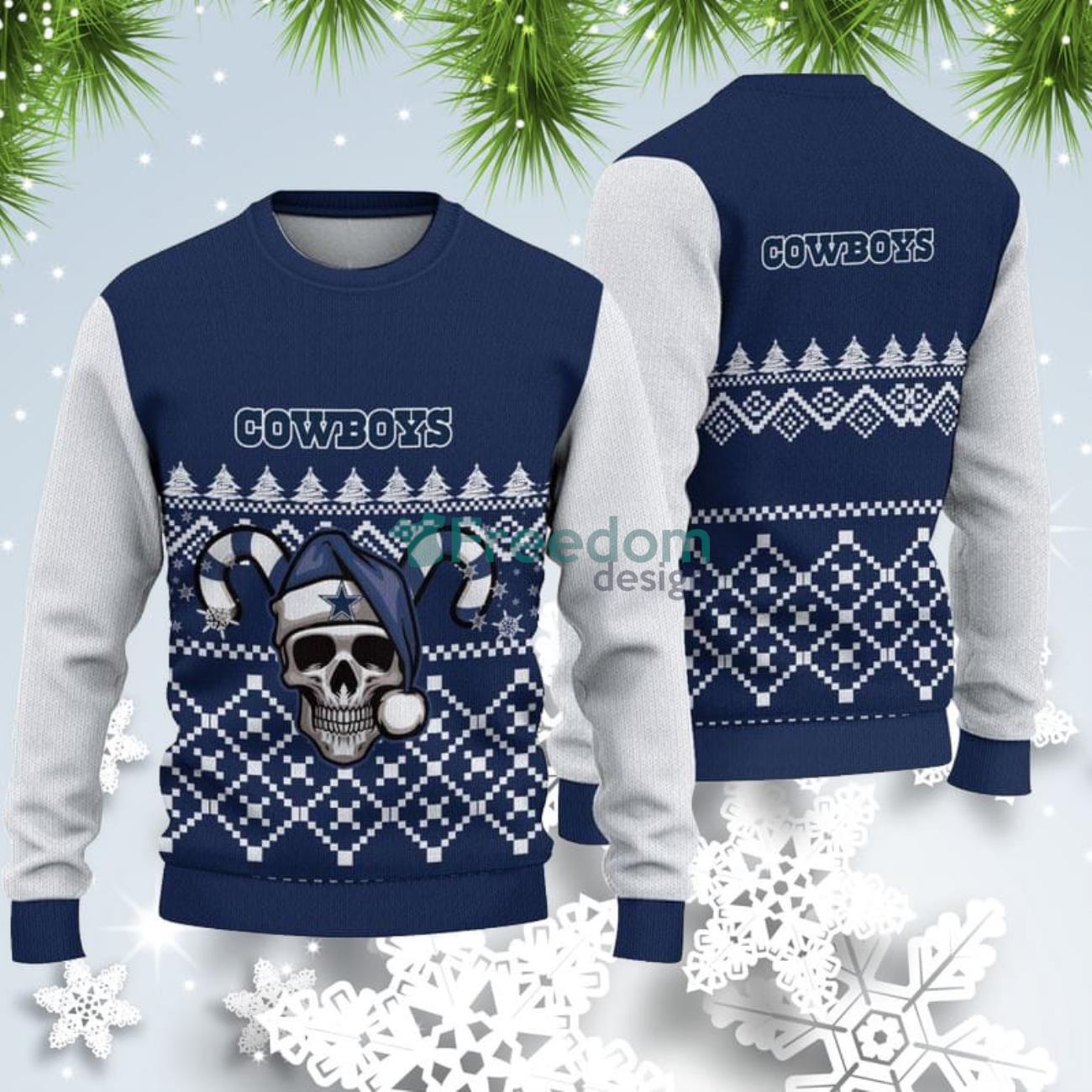 Dallas Cowboys christmas t shirt custom skull - Dallas Cowboys Home