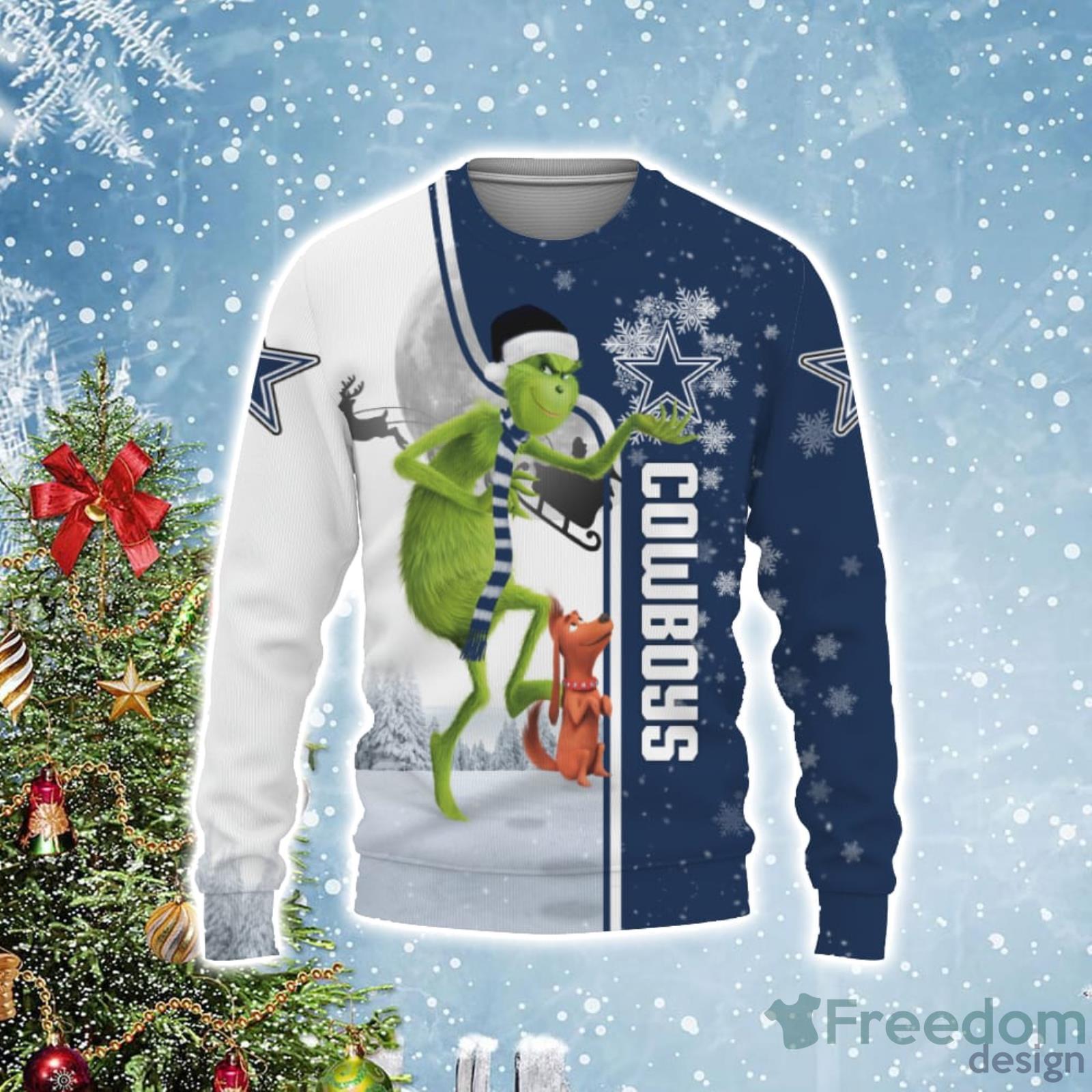 Dallas Cowboys Snoopy Dabbing The Peanuts American Christmas Ugly Christmas  Sweater