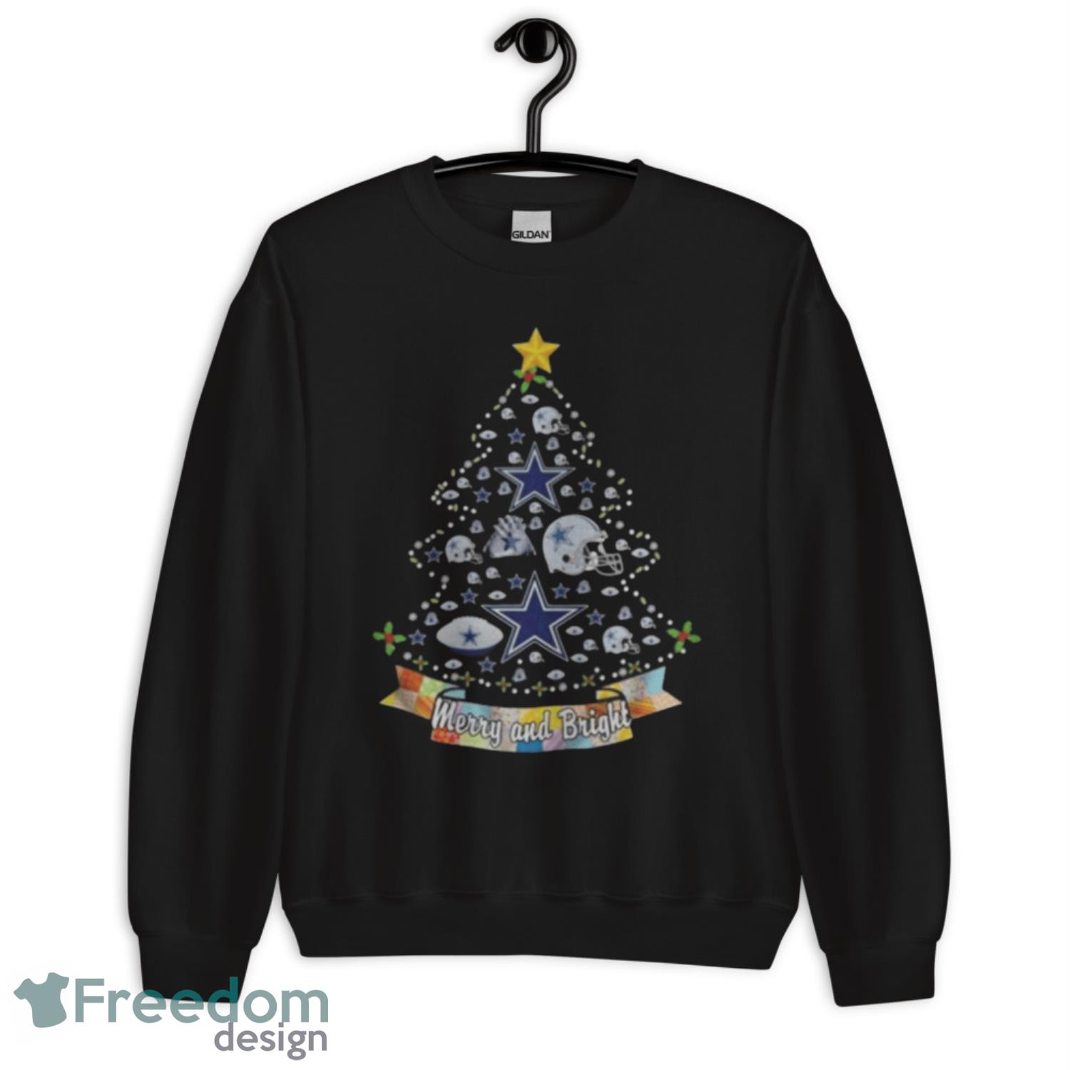 Dallas Cowboys Icons Christmas Tree Gift For Fans Shirt-PhotoRoom - G185 Unisex Heavy Blend Crewneck Sweatshirt