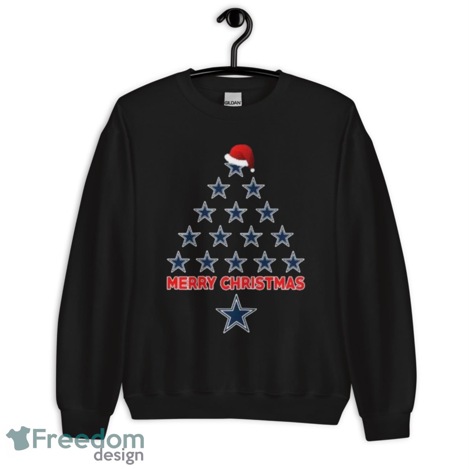 Dallas Cowboys Logo Santa Hat Christmas Tree Shirt Gift For Fans-PhotoRoom - G185 Unisex Heavy Blend Crewneck Sweatshirt
