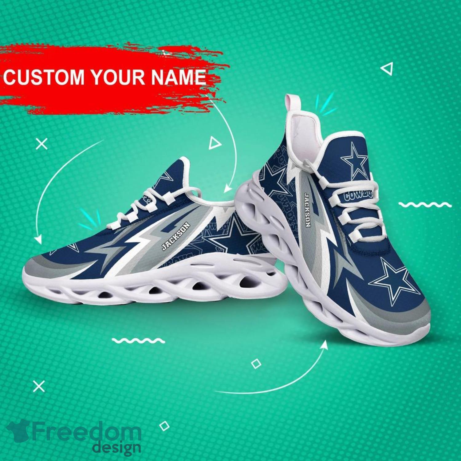 Dallas Cowboys NFL Unique Sneaker Max Soul Shoes - Freedomdesign