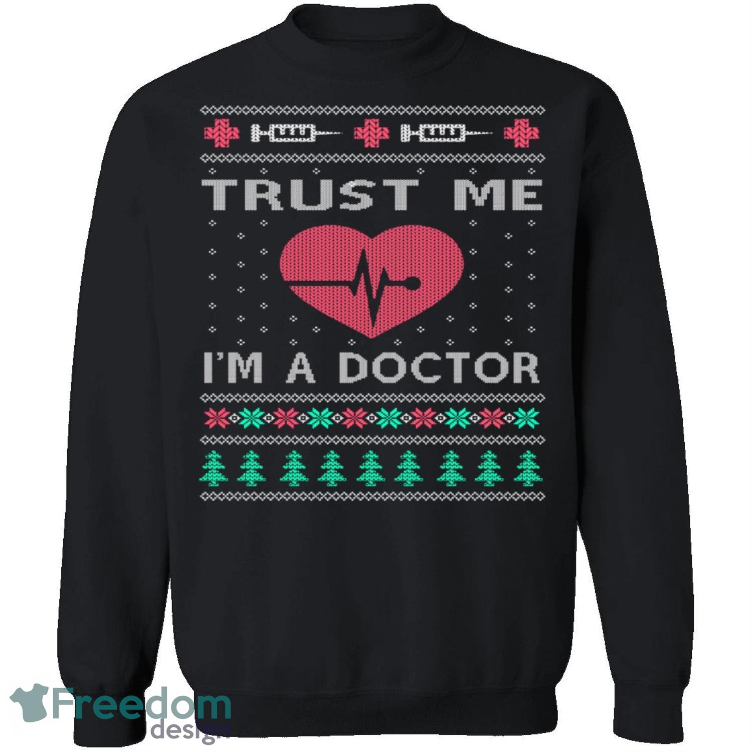 Doctor Knitting Pattern Ugly Christmas Sweatshirt - doctor-knitting-pattern-ugly-christmas-sweatshirt-2