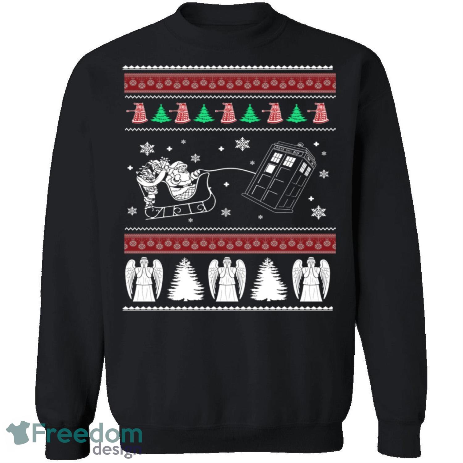 Dr Who Knitting Pattern Ugly Christmas Sweatshirt - dr-who-knitting-pattern-ugly-christmas-sweatshirt-2