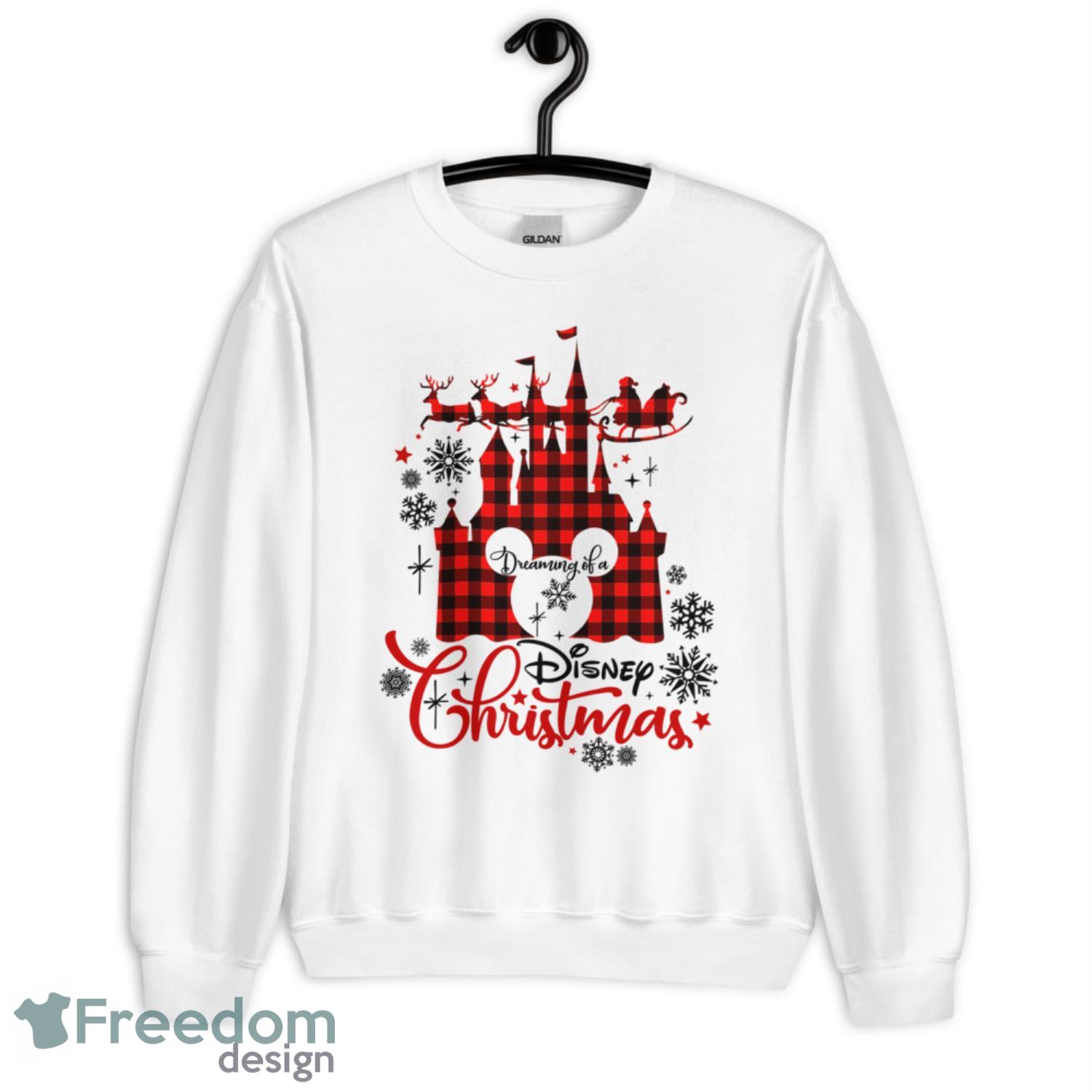 Dreaming of A Disney Christmas Shirt - G185 Crewneck Sweatshirt-3