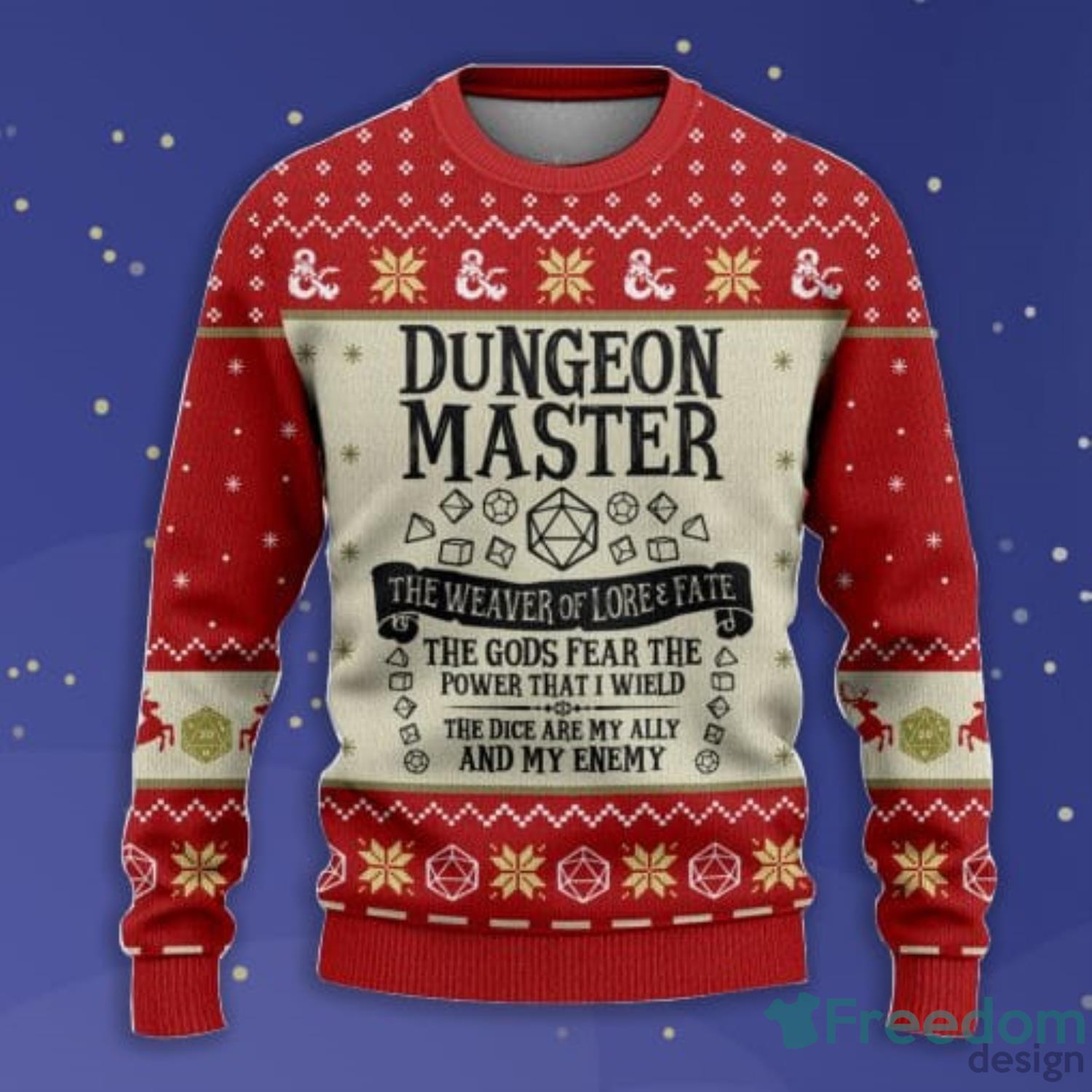 Beholder Monster Dungeons & Dragons Ugly Christmas Sweater - Tagotee