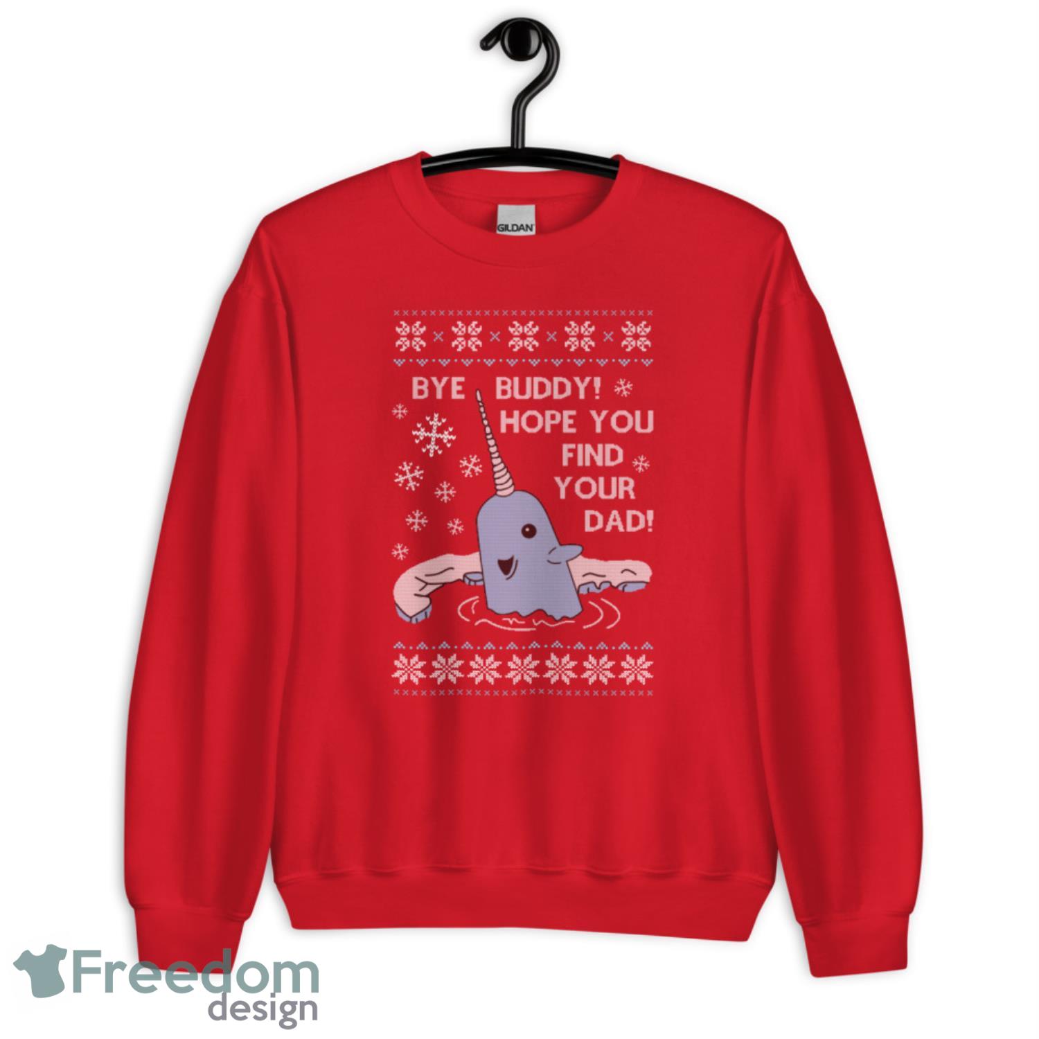 Buddy the elf narwhal sweater sale